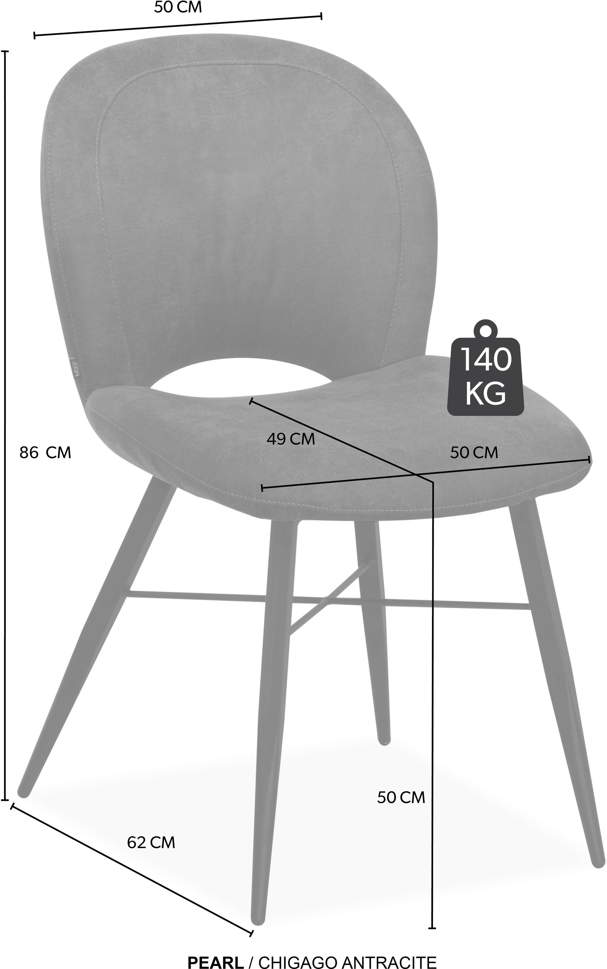 OMG Design Esszimmerstuhl »Pearl« (Set) 2 Stk.Esszimmerstuhl, pflegeleichter Bezug