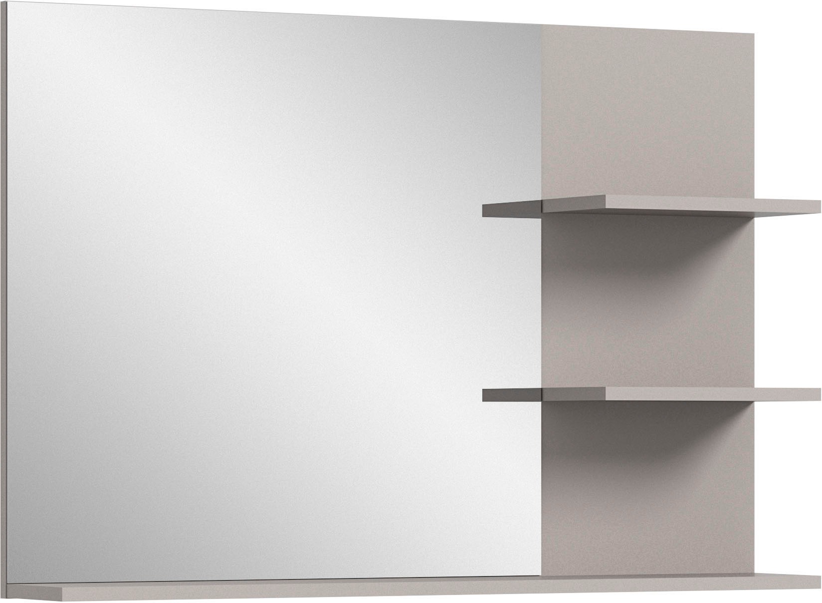 INOSIGN Spiegel »Skygge, Breite 100 cm, 3 Ablageböden, hochwertiges Spiegelglas«, (1 St.), Badmöbel, Spiegel, Wandspiegel, Bad, Badezimmer