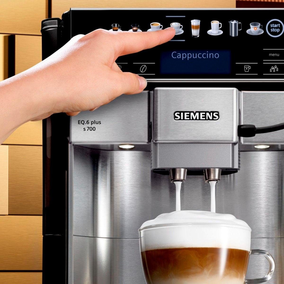 SIEMENS Kaffeevollautomat Scheibenmahlwerk Rechnung s700 kaufen Tank, 1,7l plus auf TE657503DE, EQ.6