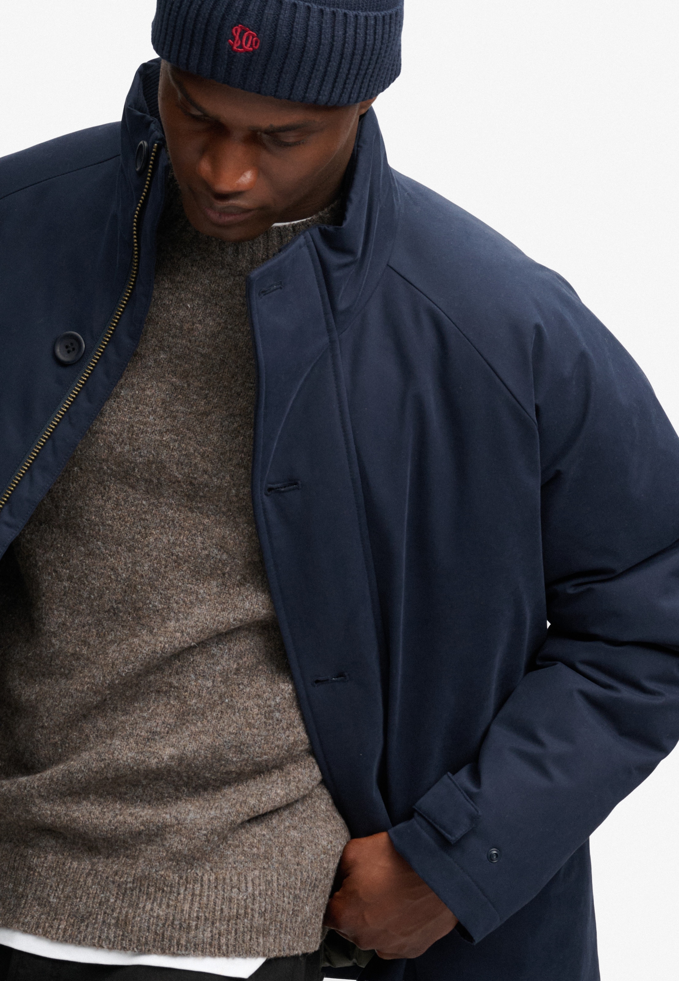 Superdry Parka »PREMIUM PADDED CAR COAT« Materialmix, regular fit
