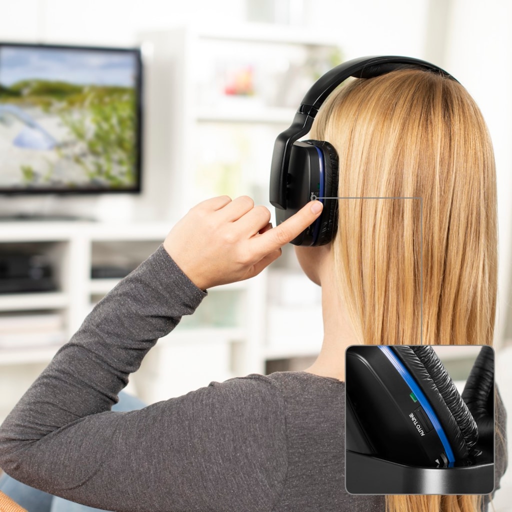 Thomson Funk-Kopfhörer »Kabelloser Funkkopfhörer mit Ladestation für TV, PC oder Hi-Fi-Anlage«