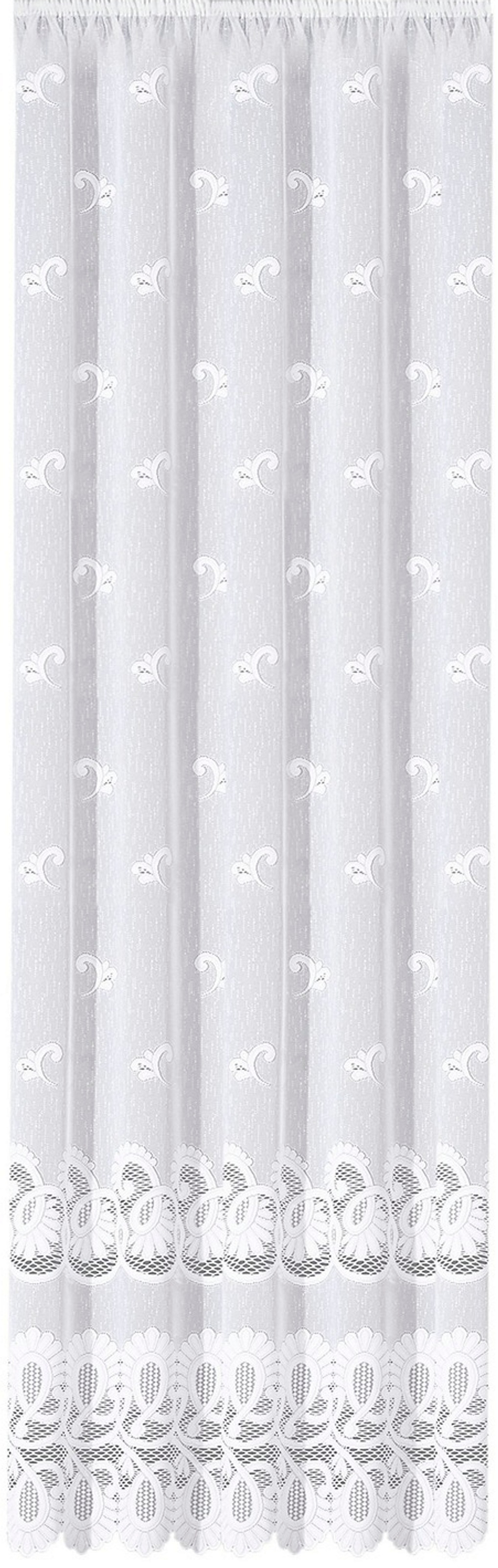 HOME WOHNIDEEN Vorhang »LEONORA«, (1 St.), Faltenbandstore Jacquard fein LE günstig online kaufen