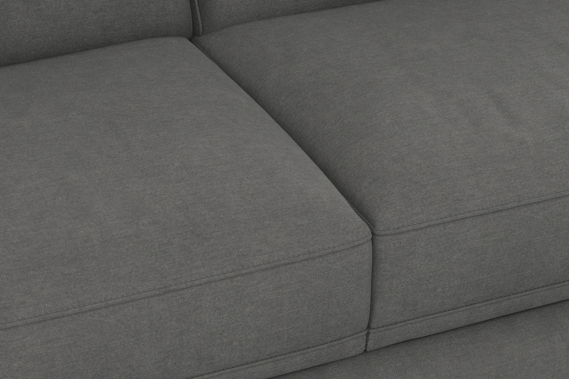 sit&more Ecksofa »Dundee L-Form«, mit Federkern und Massivholzfüßen, wahlweise mit Kopfteilverstellung