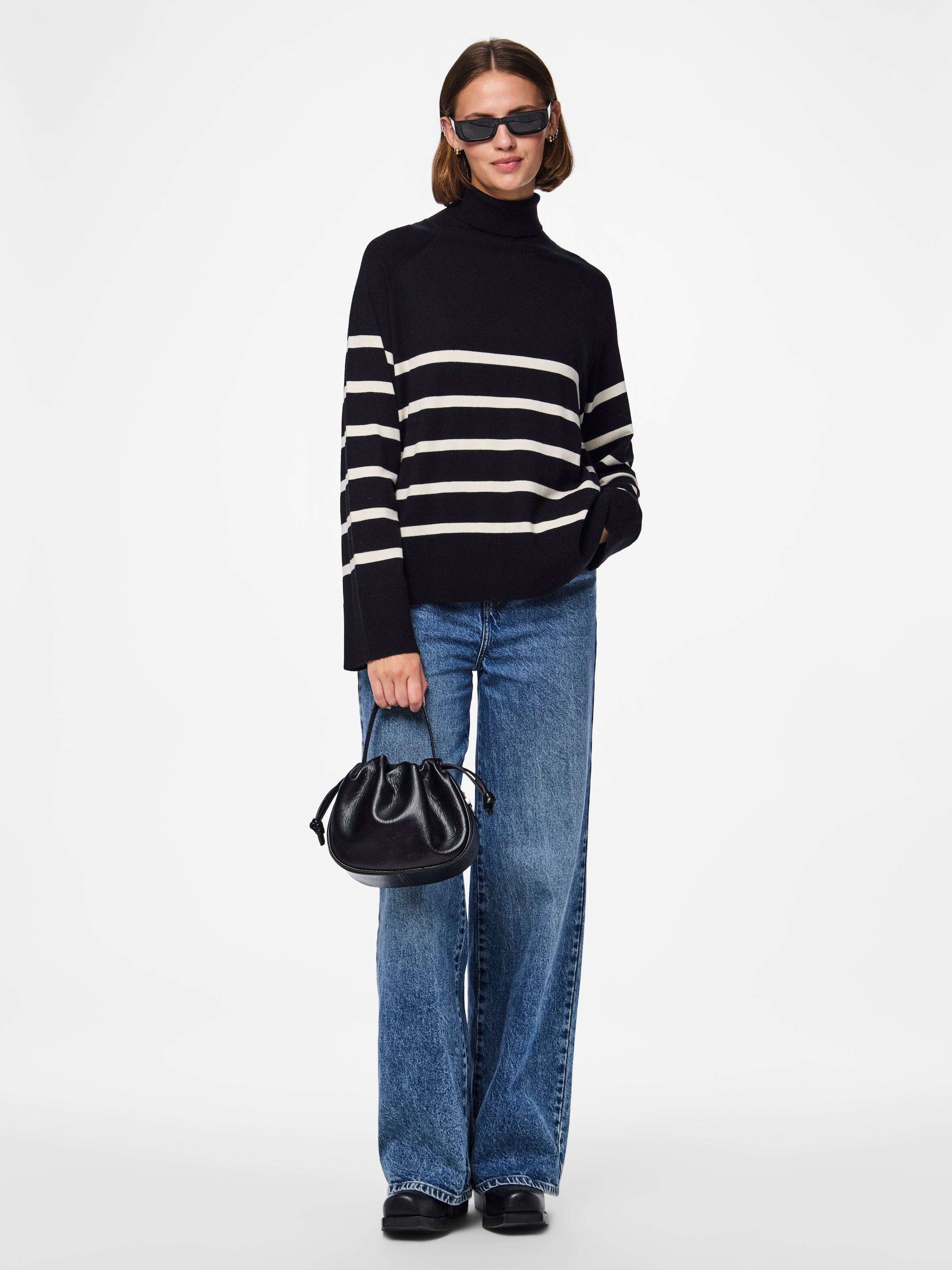 pieces Rollkragenpullover »PCSIA LS ROLLNECK KNIT NOOS BC«