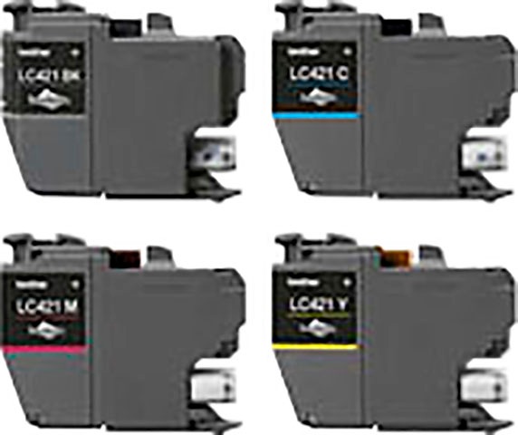 Brother Tintenpatrone »LC-421 Value Pack«, (Packung, 4 St.)