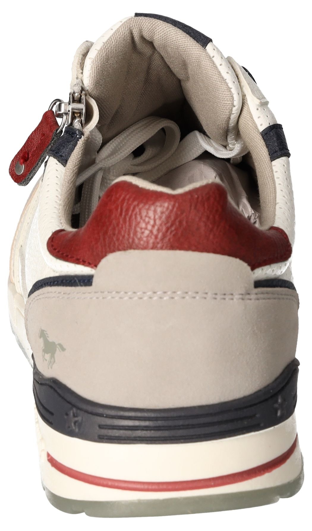 Mustang Shoes Sneaker  mit Außenreißverschluss, Freizeitschuh, Halbschuh, Schnürschuh