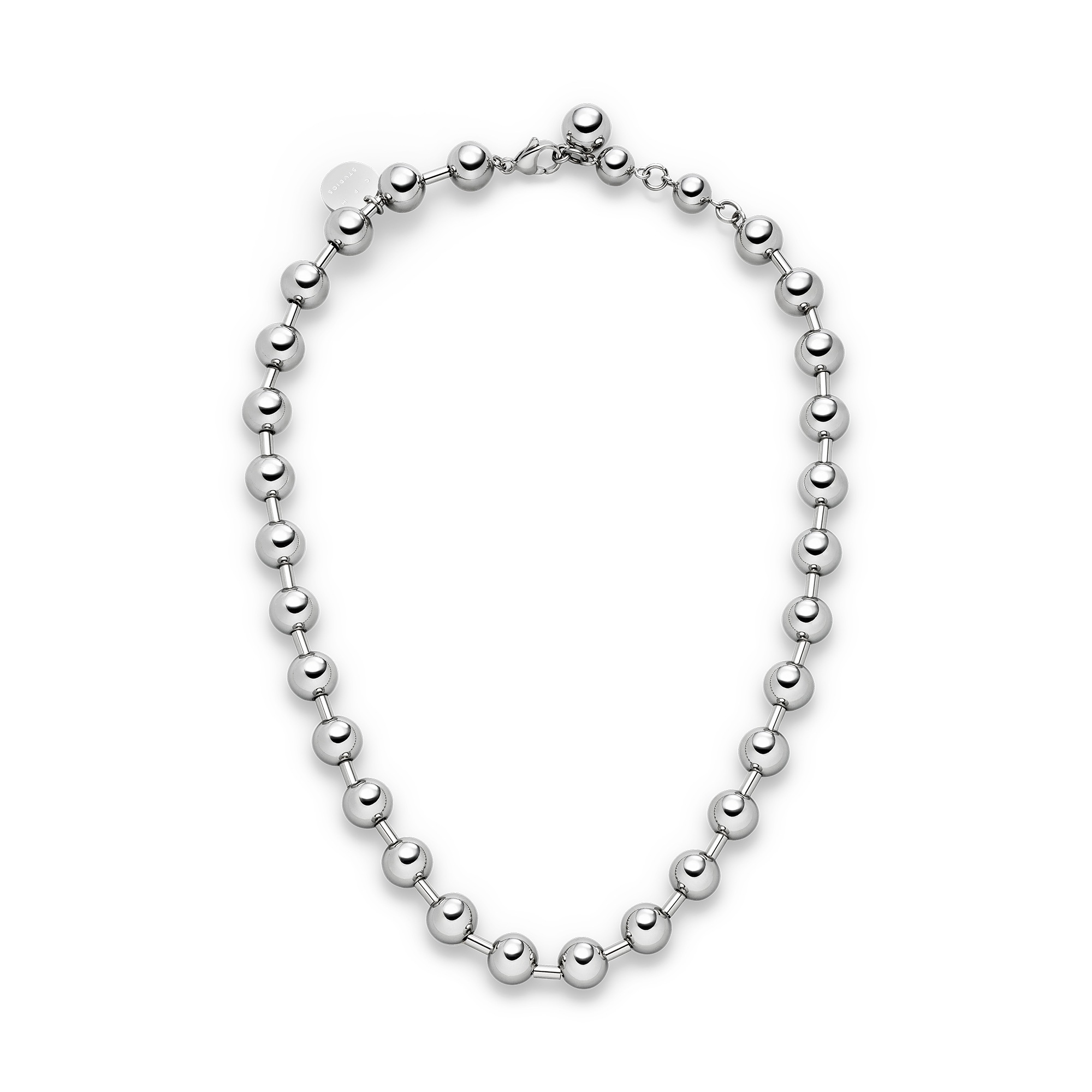 Copenhagen Studios Edelstahlkette »Schmuck Geschenk Edelstahl Halskette Steel Beads«