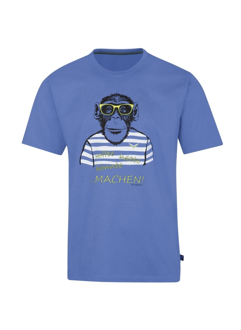 T-Shirt “ T-Shirt mit großem Affen-Aufdruck“, Gr. 4XL, lavendel