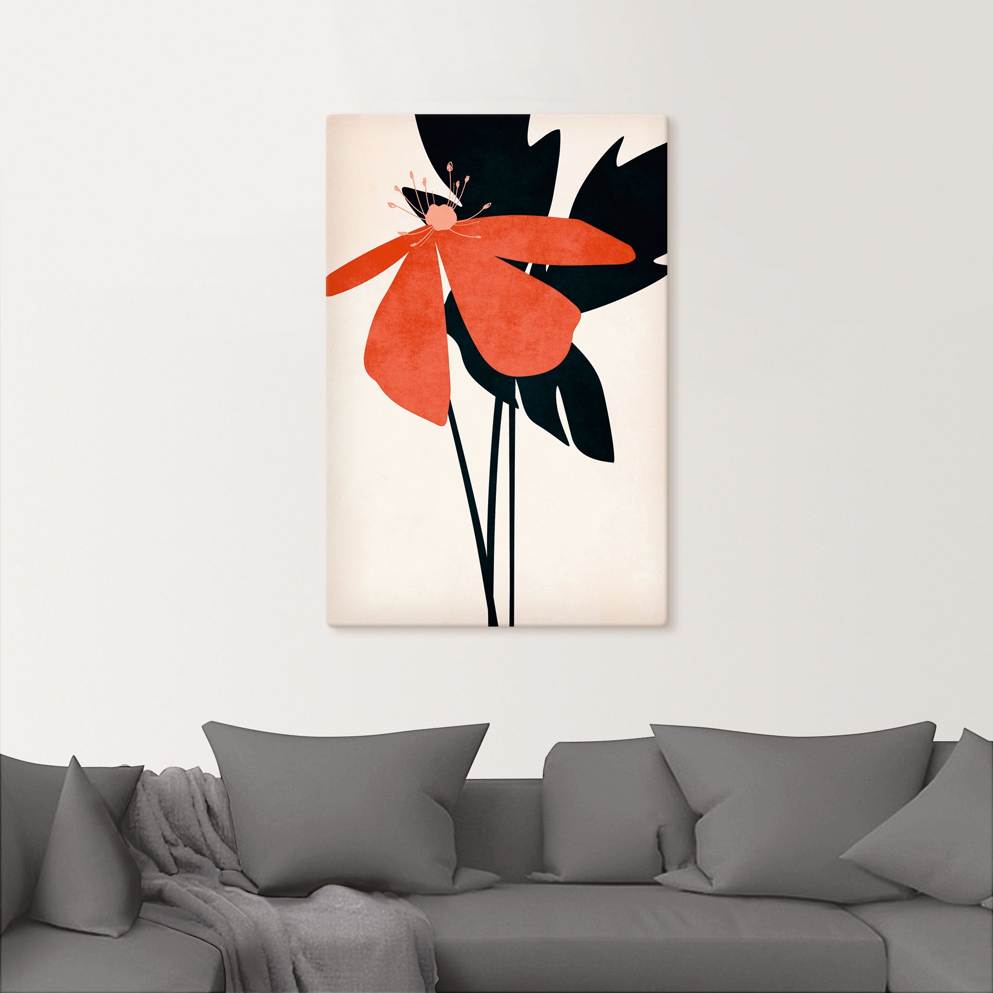 Artland Wandbild »Denke an dich«, Blumenbilder, (1 St.), als Leinwandbild, Poster in verschied. Größen
