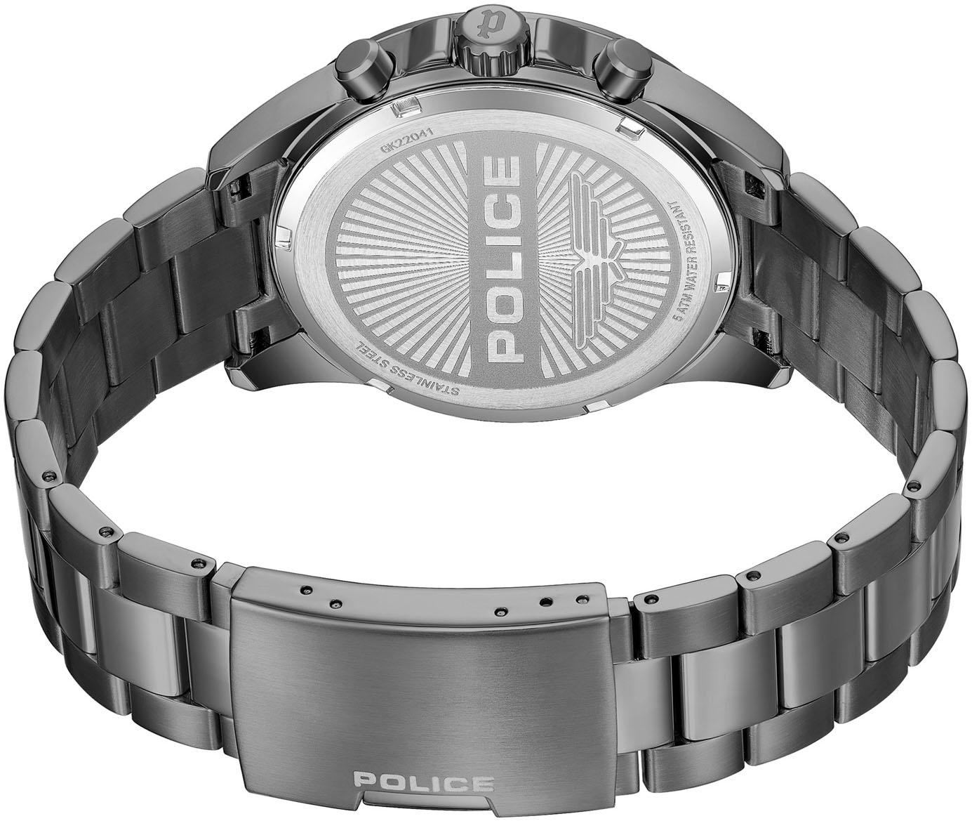 Police Multifunktionsuhr »MALAWI«, Quarzuhr, Armbanduhr, Herrenuhr, Made in Germany, Edelstahlarmband