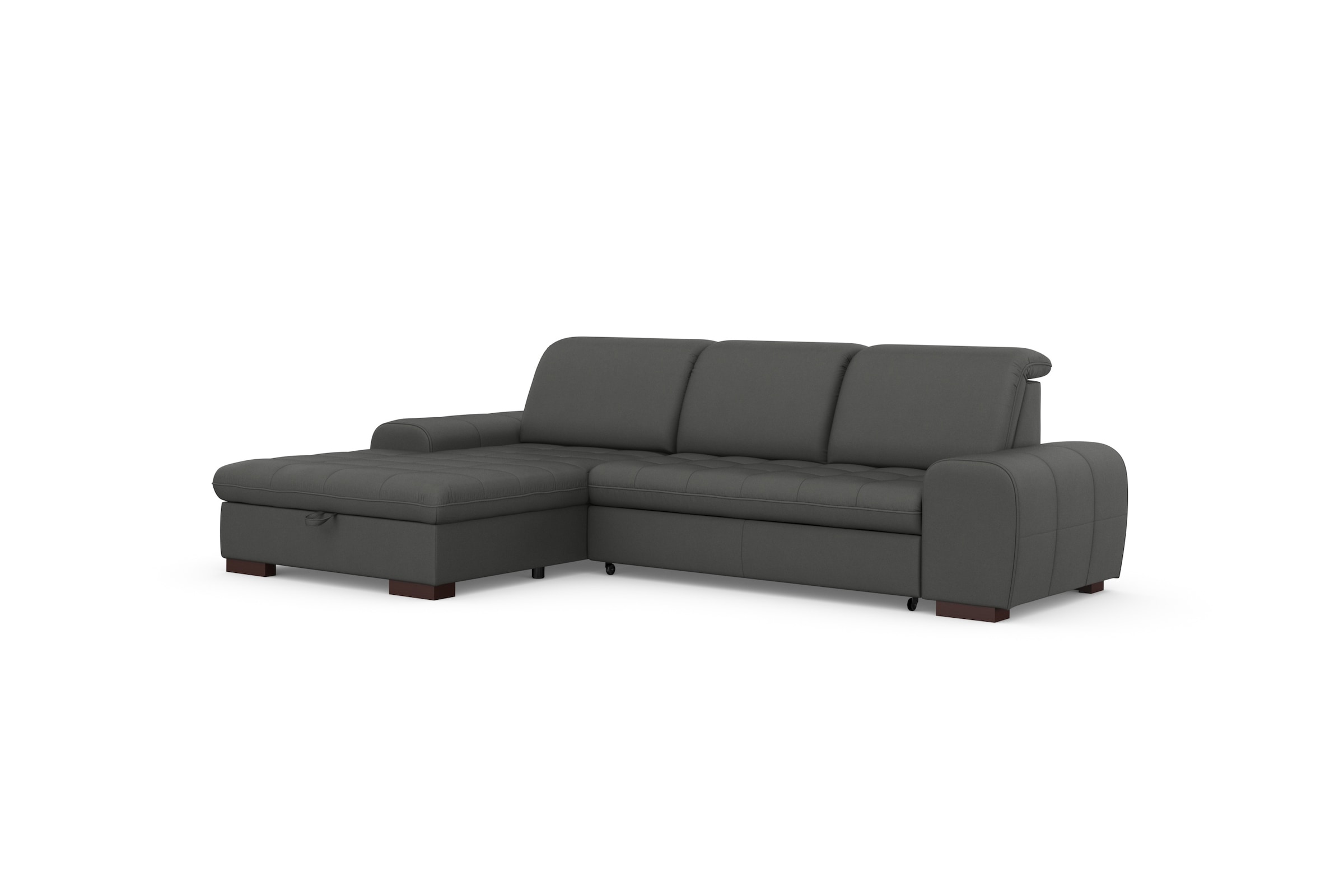 sit&more Ecksofa »Luxor L-Form«, wahlweise mit Bettfunktion, Bettkasten und Kopfteilverstellung