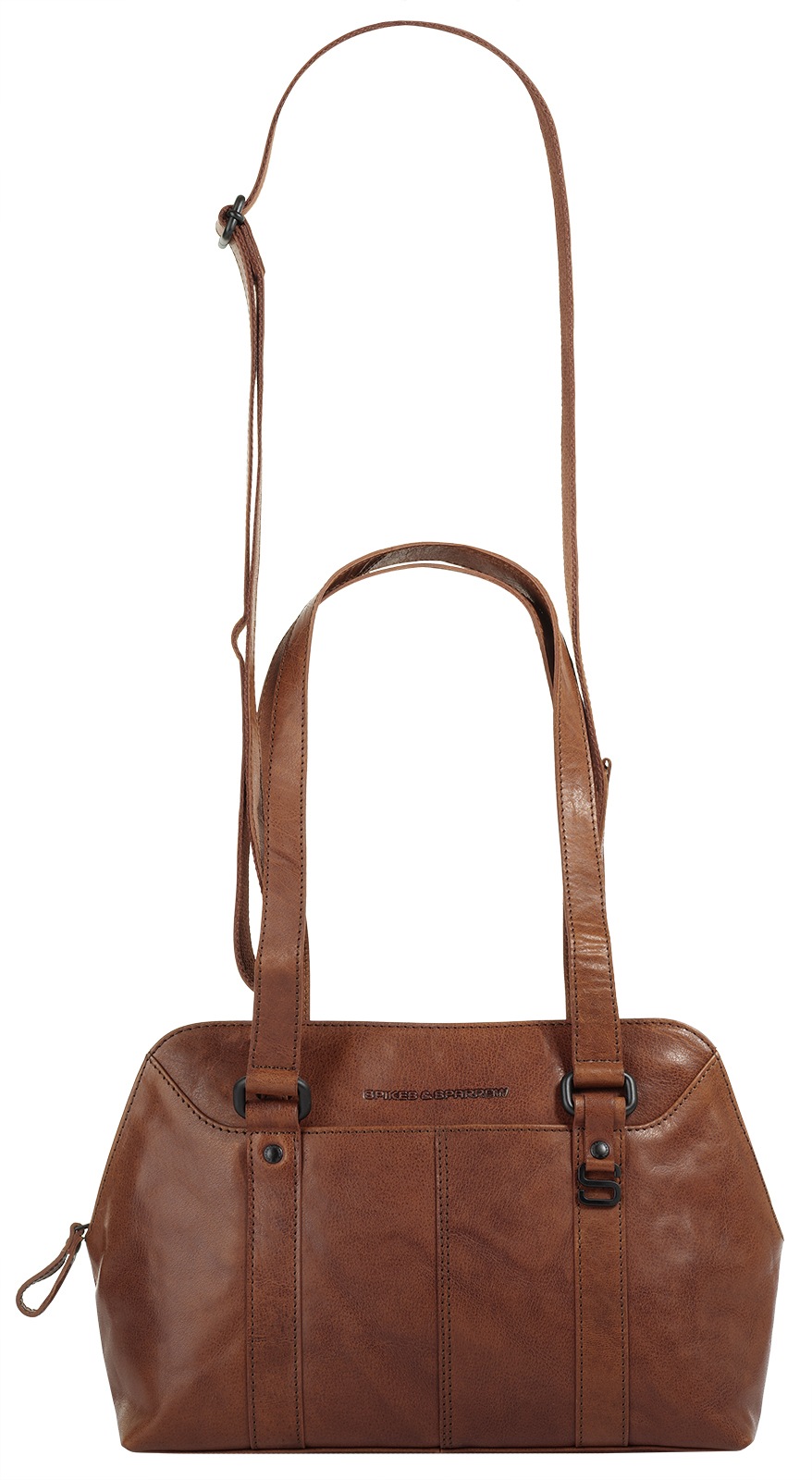 Spikes & Sparrow Henkeltasche, echt Leder