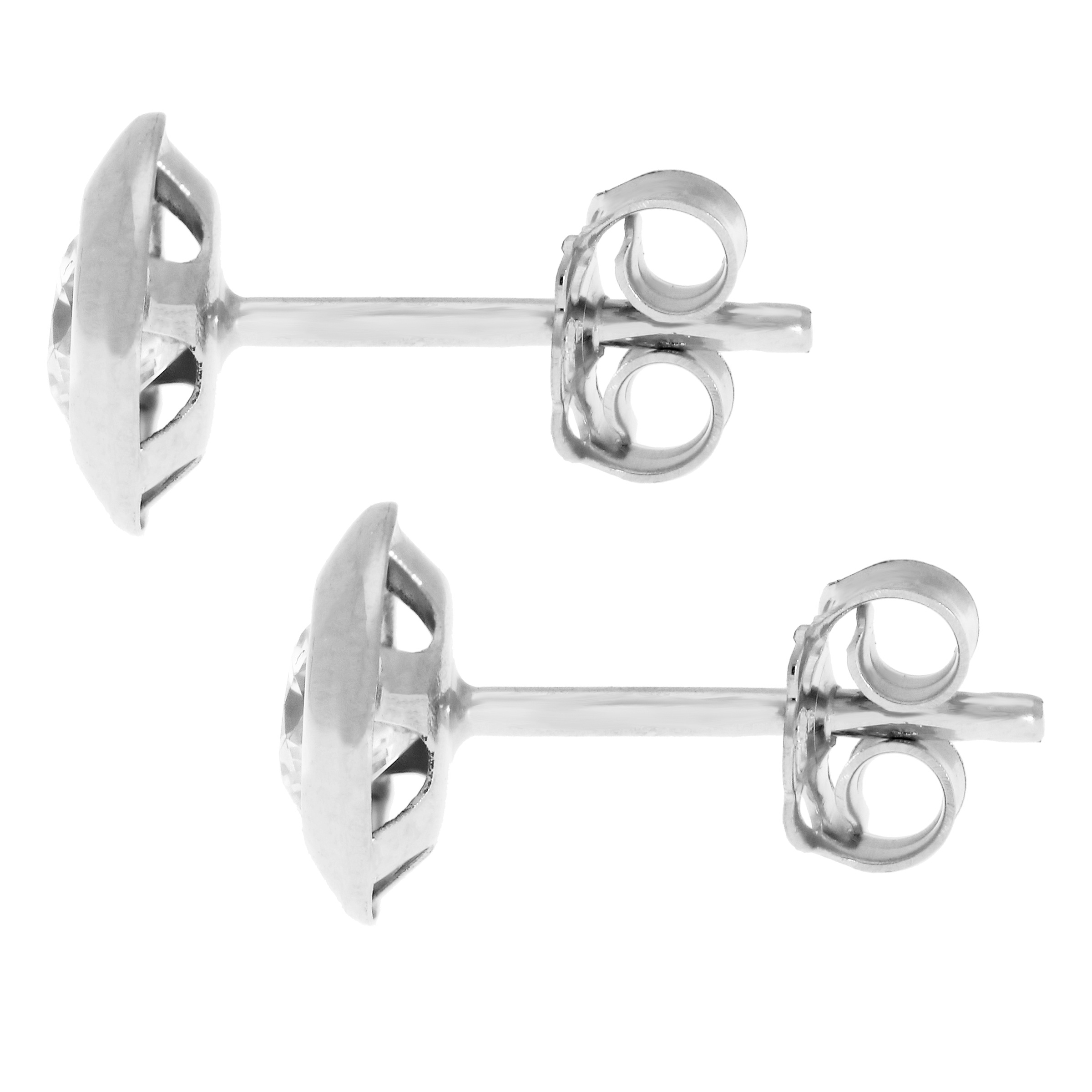 Firetti Paar Ohrstecker »Schmuck Geschenk Gold 375 Ohrschmuck Ohrringe Kreis rund« mit Zirkonia (synth.)