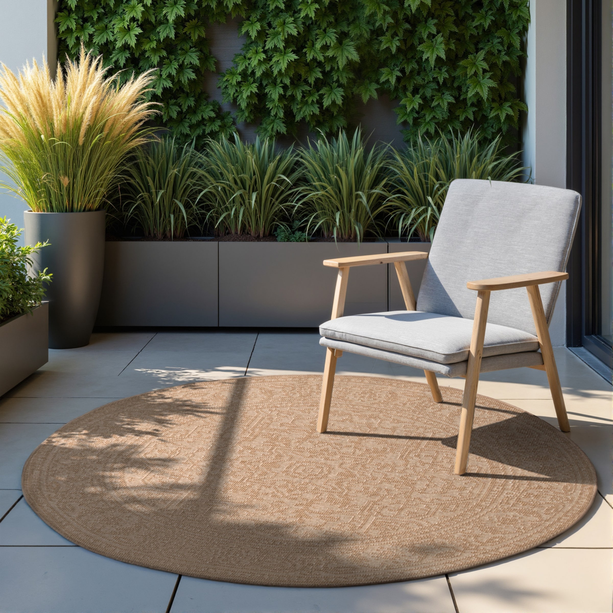 HANSE Home Outdoorteppich »Kona Wendeteppich«, rund, 5 mm Höhe, In und Outd günstig online kaufen