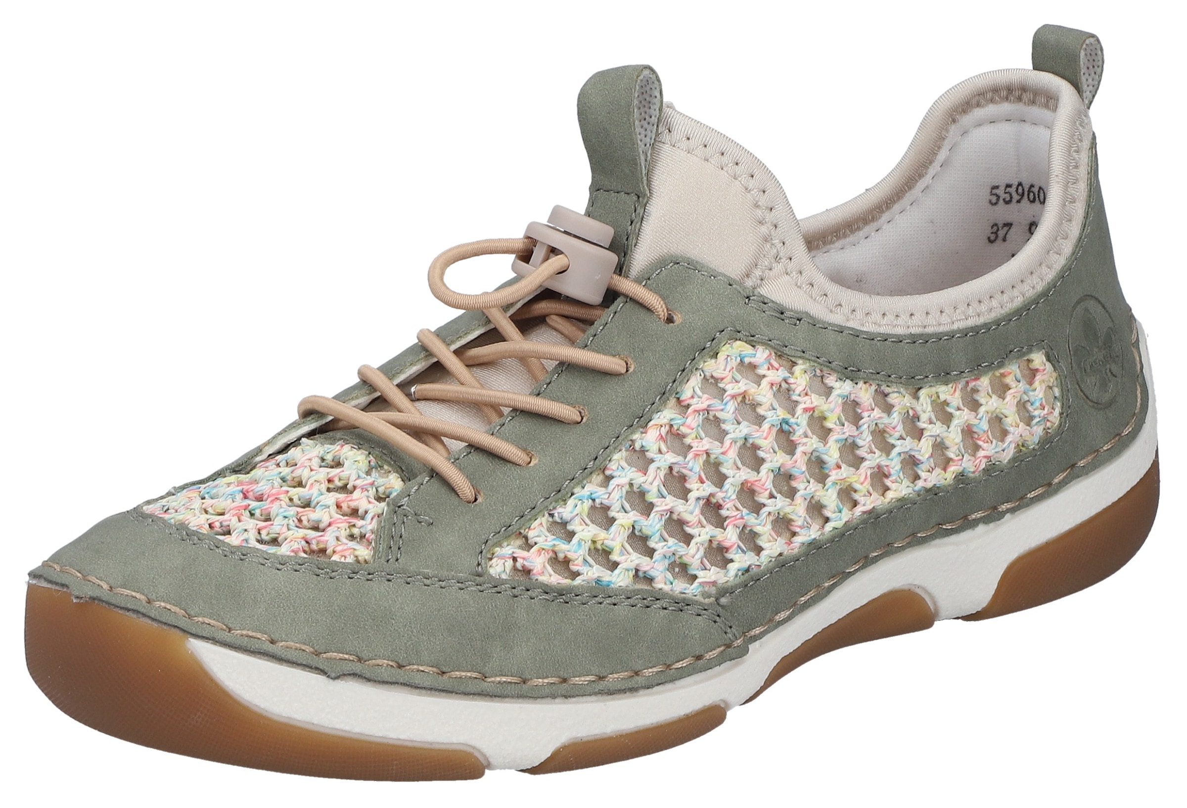 Rieker Slip-On Sneaker  Slipper, Freizeitsneaker, Halbschuh mit Schnellverschluss
