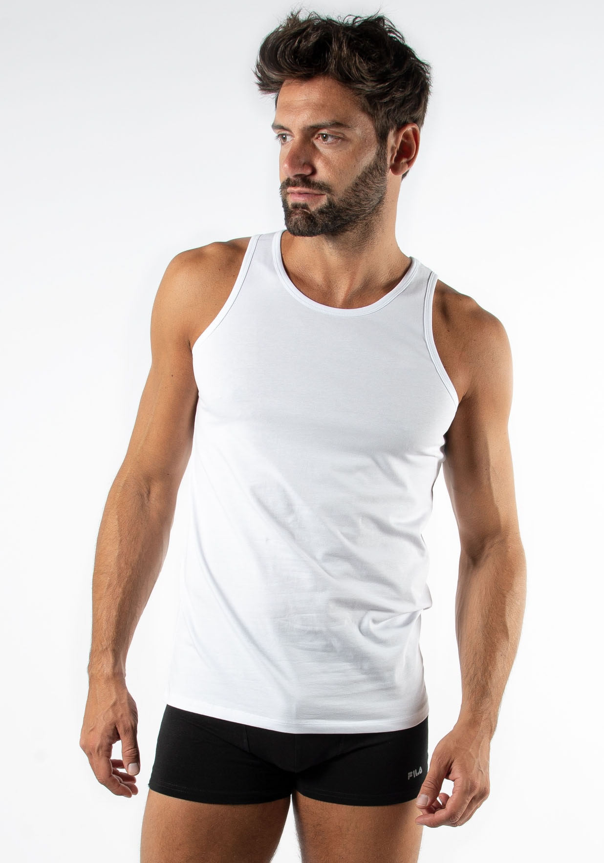 Fila Muskelshirt, (2er Pack), atmungsaktiv, kleiner Logodruck seitlich