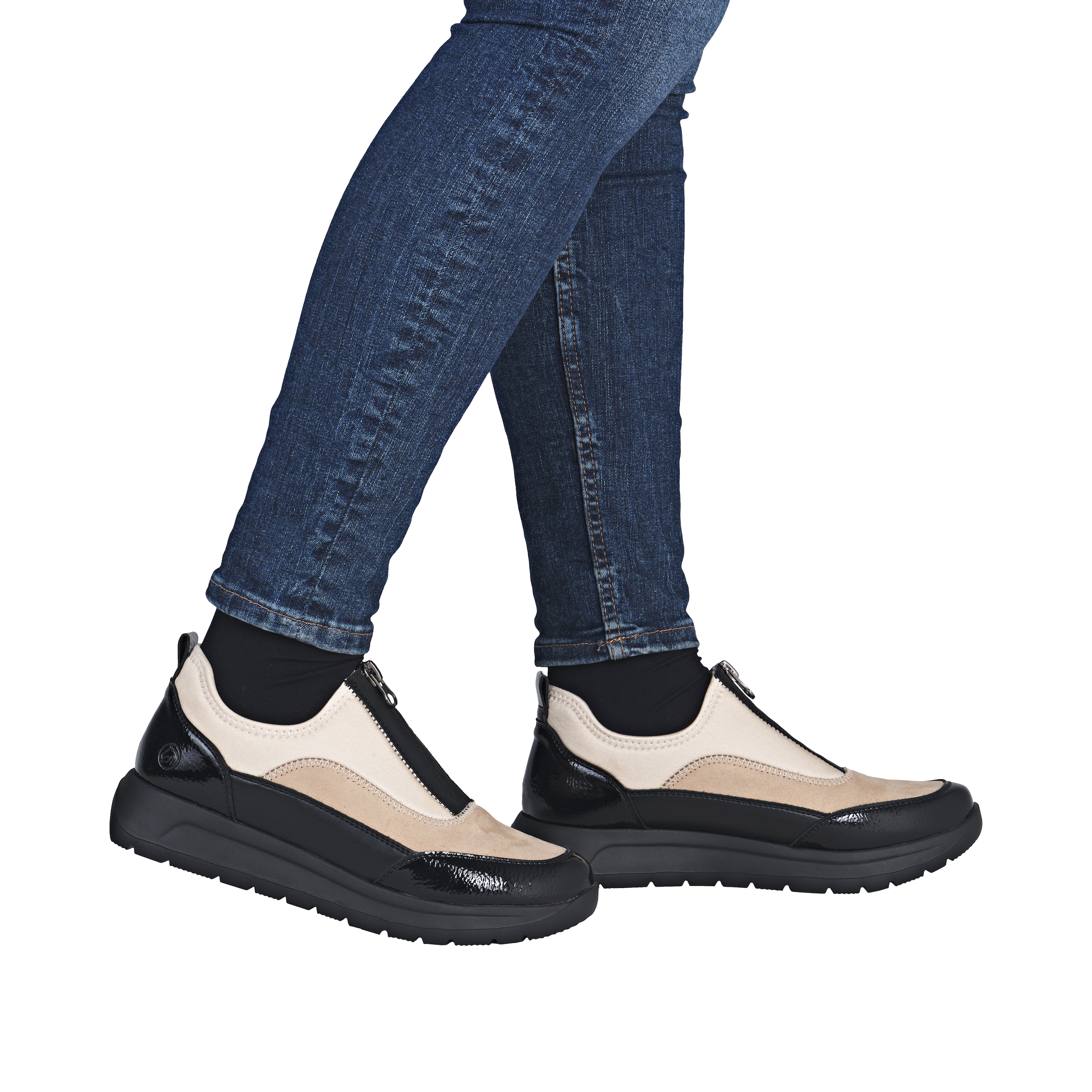 Remonte Plateausneaker  Halbschuh, Casual-Sneaker mit Lackdetails