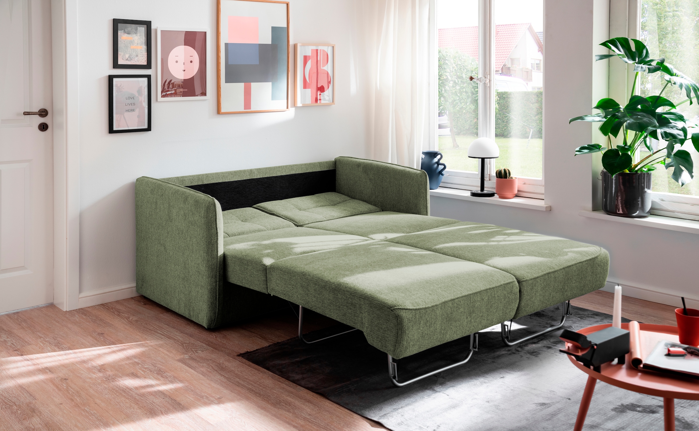 INOSIGN Schlafsofa »Milano«, zwei einzeln ausziehbare Liegefunktionen