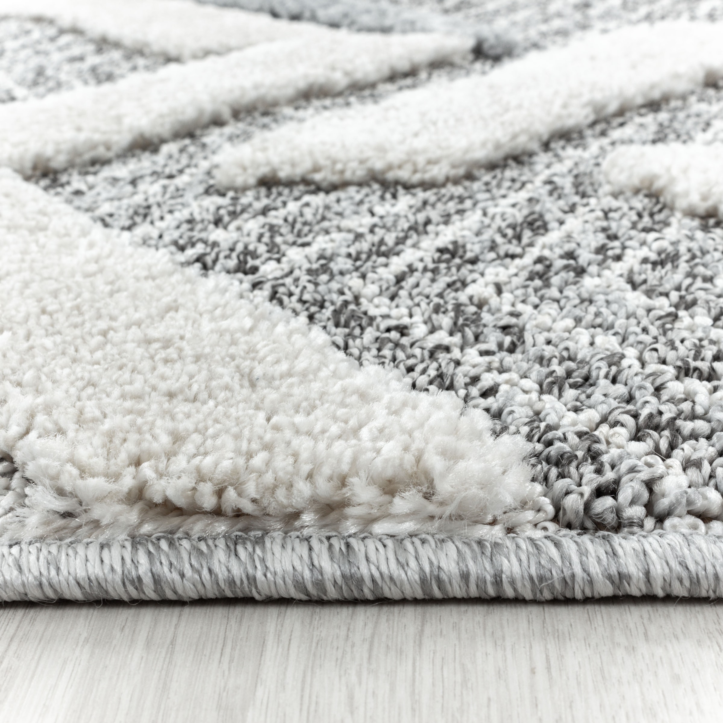 Ayyildiz Teppiche Teppich »PISA 4705«, rechteckig, 20 mm Höhe, Läufer, rund, Hoch Tief Struktur, Wohnzimmer,Schlafzimmer