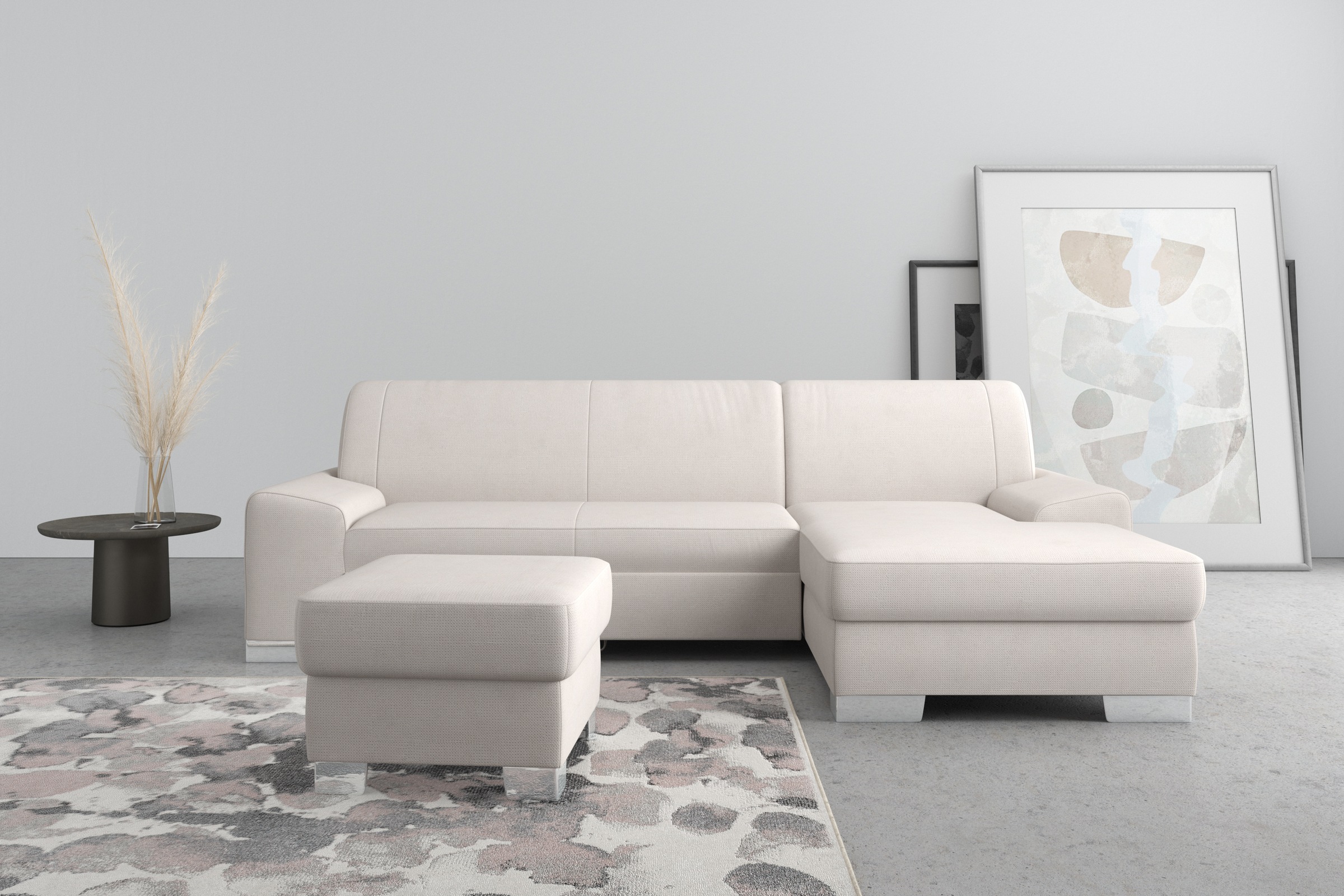 DOMO collection Ecksofa »Anzio L-Form, whlw. Bettfunktion, Federkern, hochw günstig online kaufen
