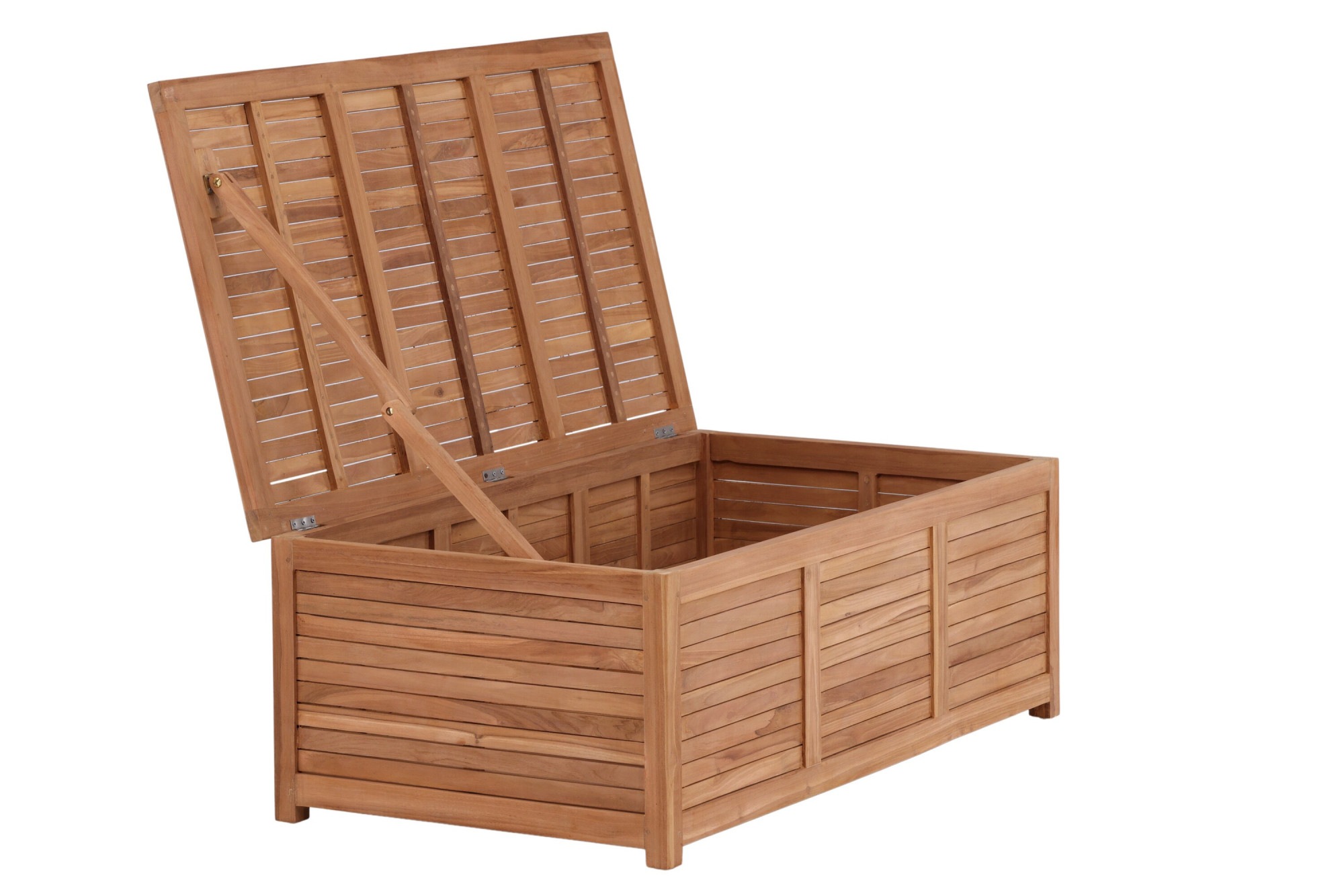 Venture Home Truhe »Trento, Teakholz-Kissenbox, belastbar bis 150 kg« Aufbewahrungsbox, Edelholz natur, witterungsbeständig, sitzfähig