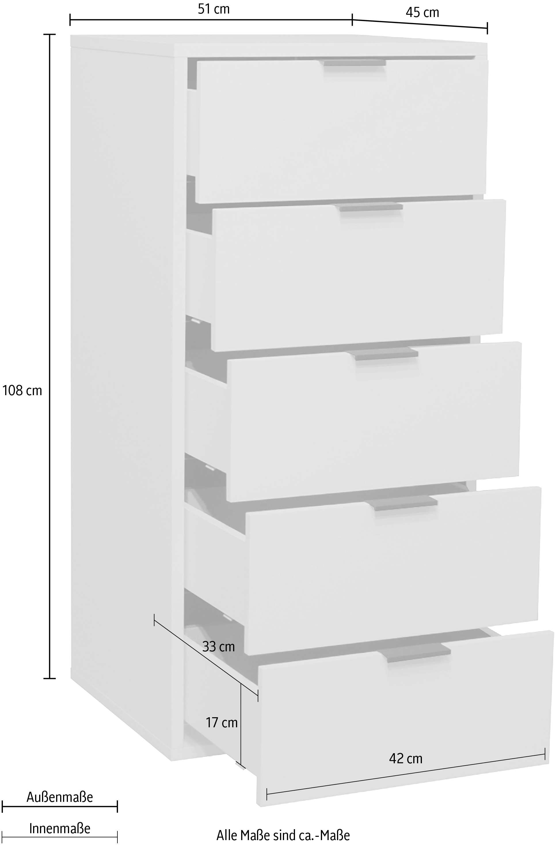 Mäusbacher Kommode »Bonnie TOPSELLER!« OTTOs Choice,  Kommode mit 5 Schubkästen