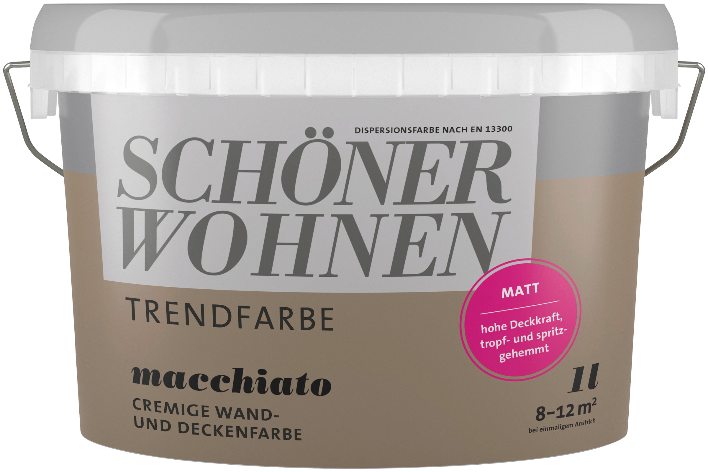SCHÖNER WOHNEN FARBE Wand- und Deckenfarbe »TRENDFARBE«, 1 Liter, Macchiato,...