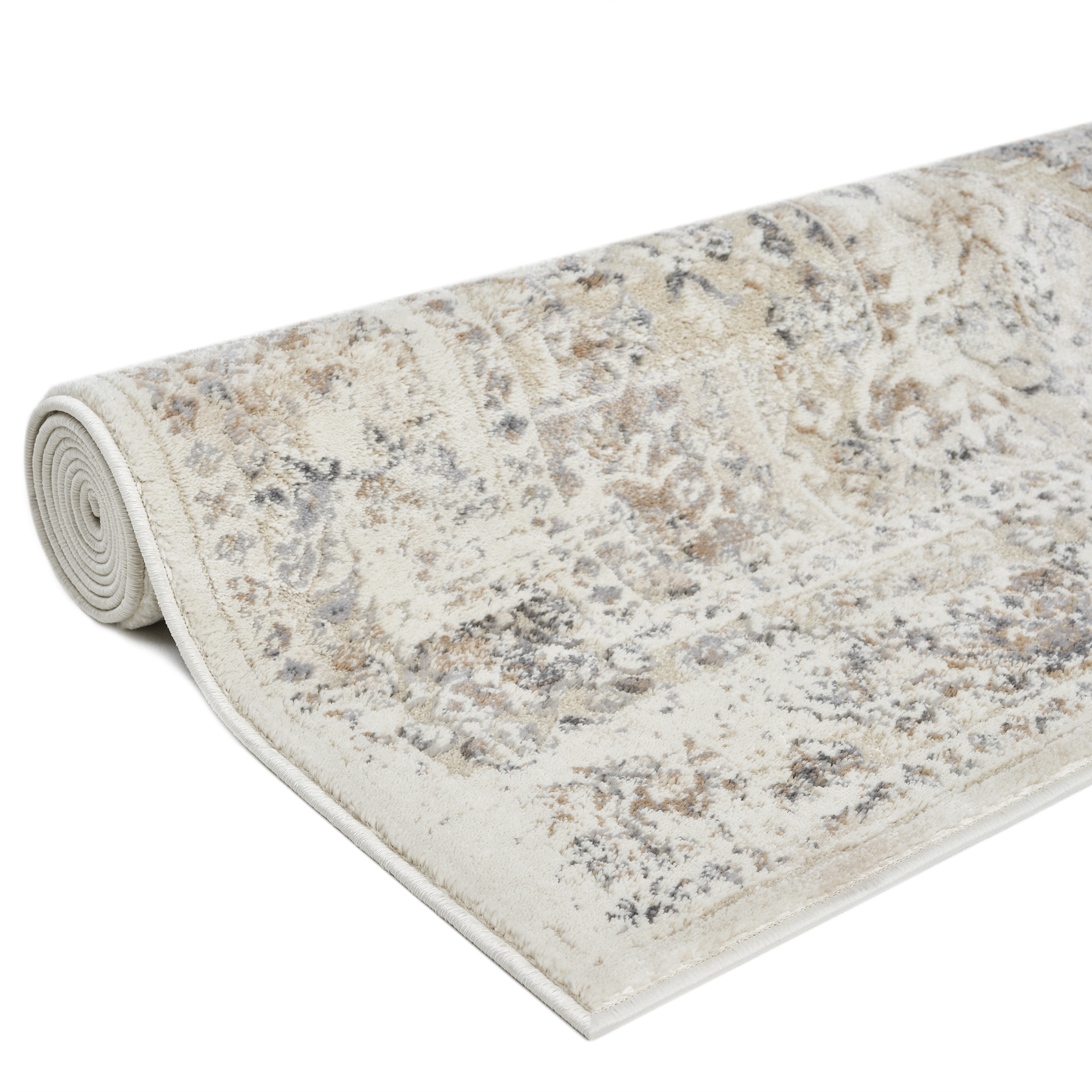 my home Teppich »Kylan, Hoch-Tief-Struktur, dezenter Glanz« rechteckig 9 mm Höhe Schrumpf-Garn-Effekt, im Vintage-Look, dichte Qualität, Wohnzimmer