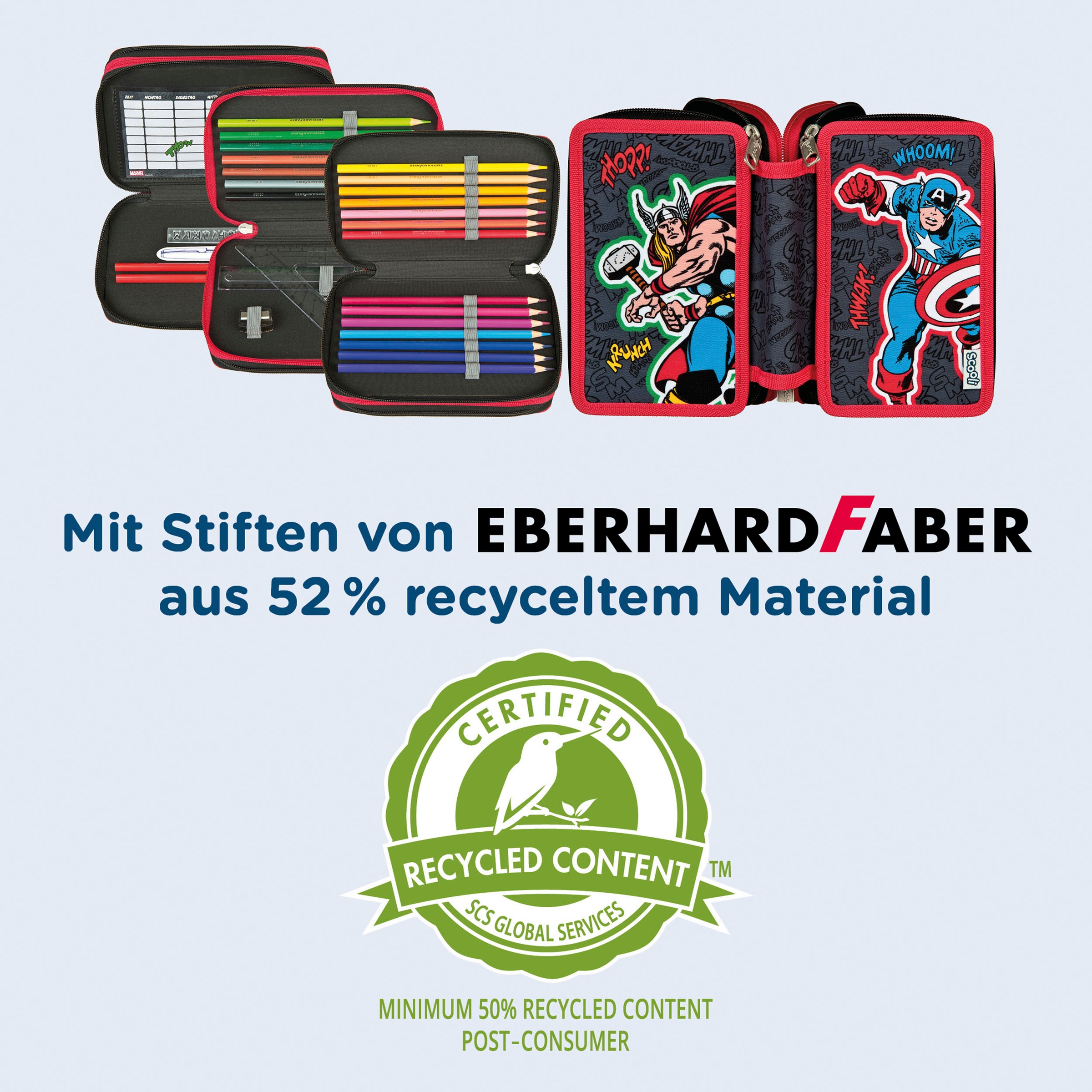 Scooli Federmäppchen »Tripledecker«