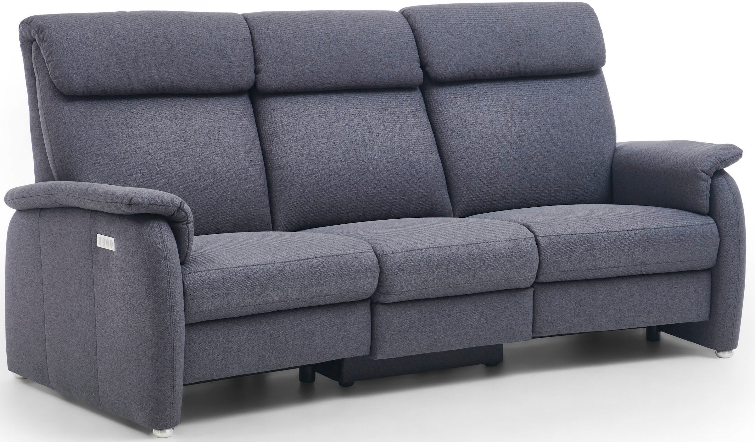 Home affaire 3-Sitzer »Turin  mit Steckdose und USB-Port auch in Easy care-Bezug« 2 x vollmotorische  Relaxfunktion, herunterklappbarer Tisch,