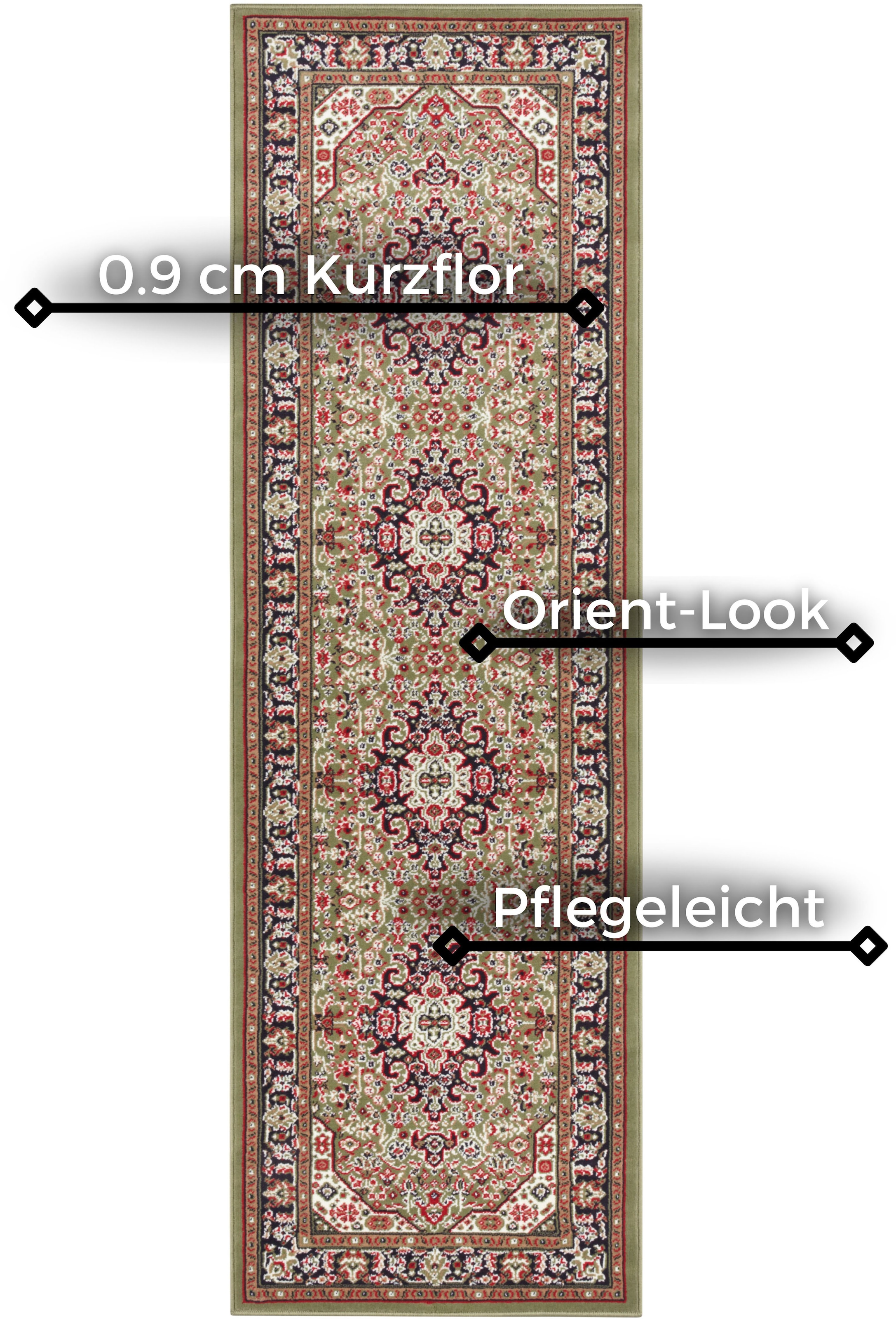 NOURISTAN Teppich »Skazar Isfahan«, rechteckig, 9 mm Höhe, Kurzflor, Orient günstig online kaufen