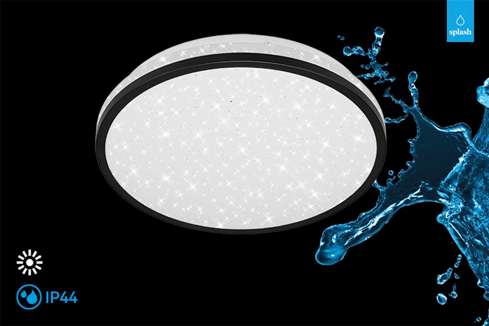 Briloner Leuchten LED Deckenleuchte »ACORUS BLACK«, Schutzart IP44, LED fes günstig online kaufen