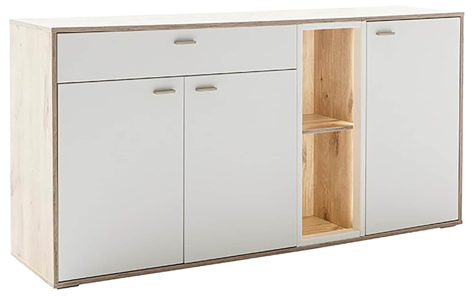 MCA furniture Sideboard »SANTERNO«, mit 3 Türen, 1 Schubkasten, gedämpft, 2 Fächer, Breite 168 cm