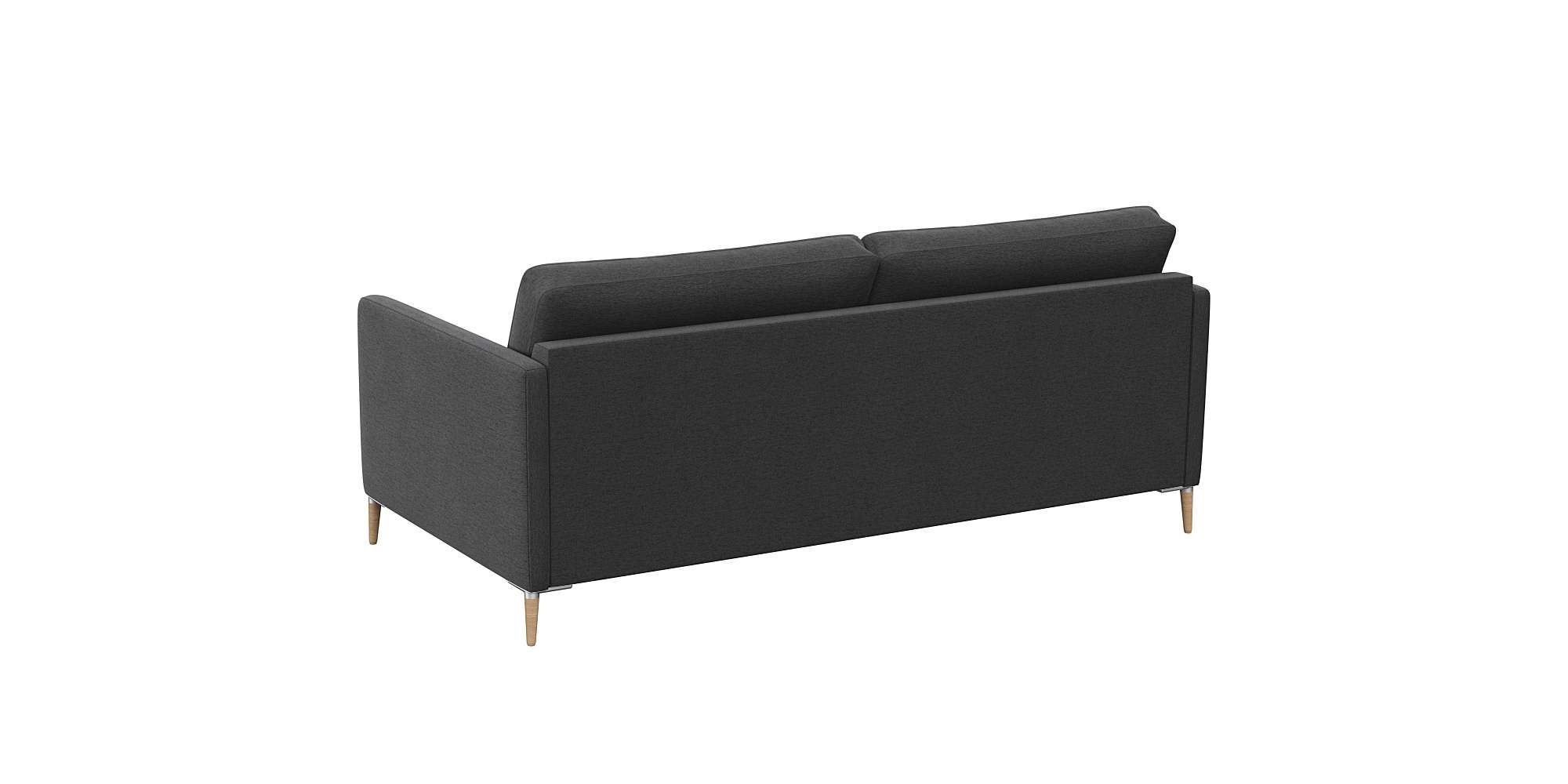 FLEXLUX 2,5-Sitzer »Fiore, super bequem durch Kaltschaum im Sitz«, schmale Armlehnen, Füße Alu+ Eiche