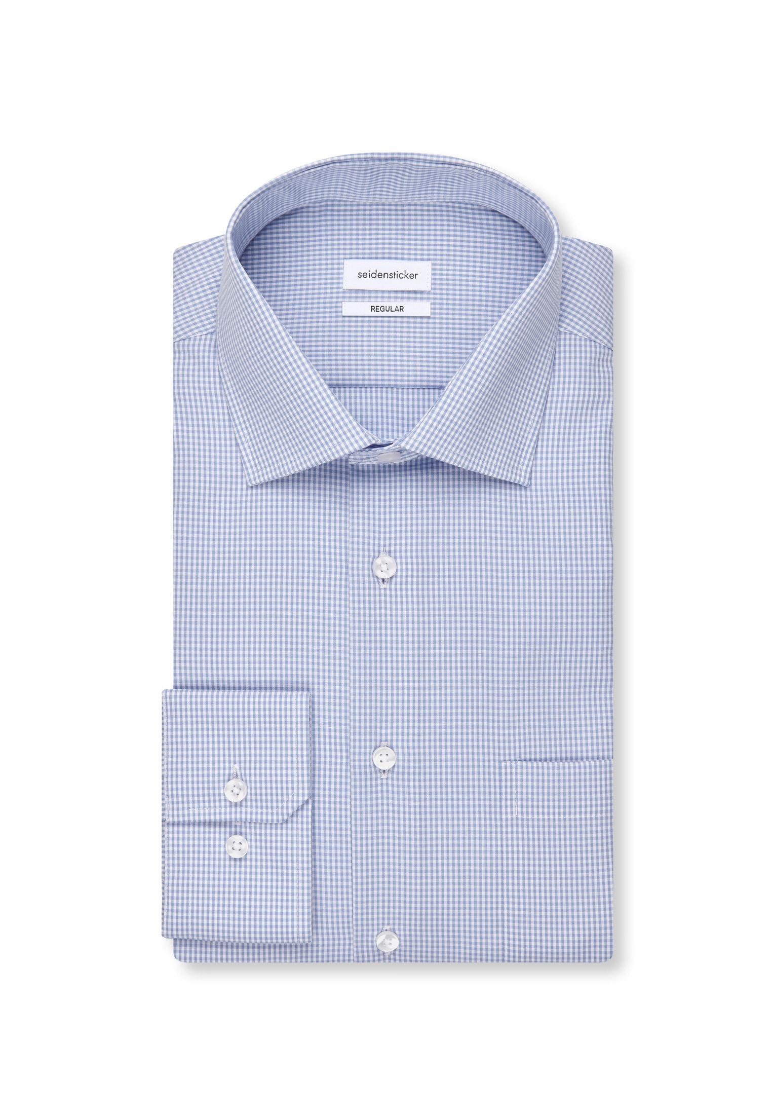 seidensticker Businesshemd »Schwarze Rose« Regular 1/1 Kentkragen Karo