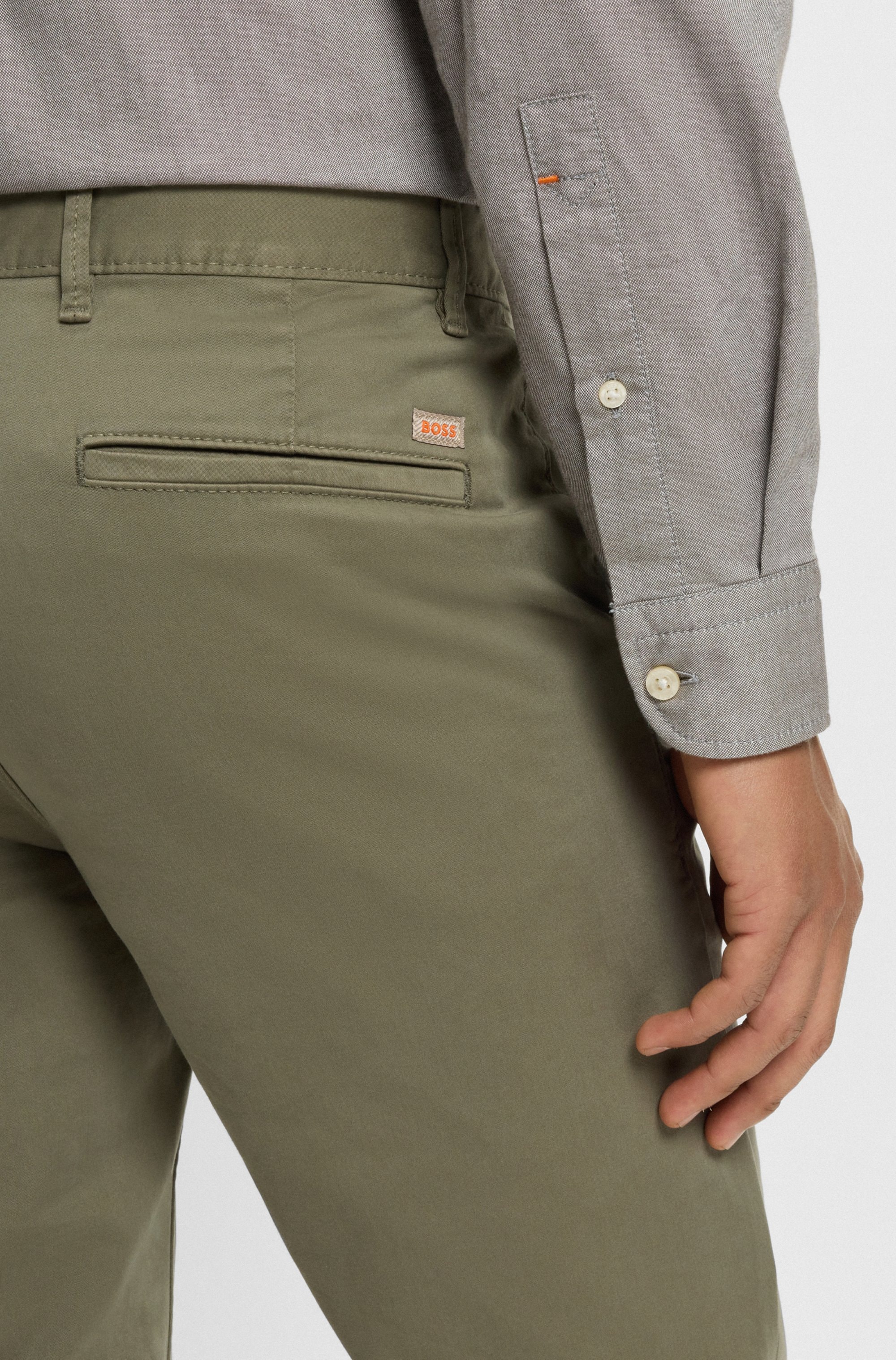 BOSS ORANGE Chinohose »Slim-fit«  Aus komfortabler Stretch-Baumwolle und mit praktischen Gesäßtaschen
