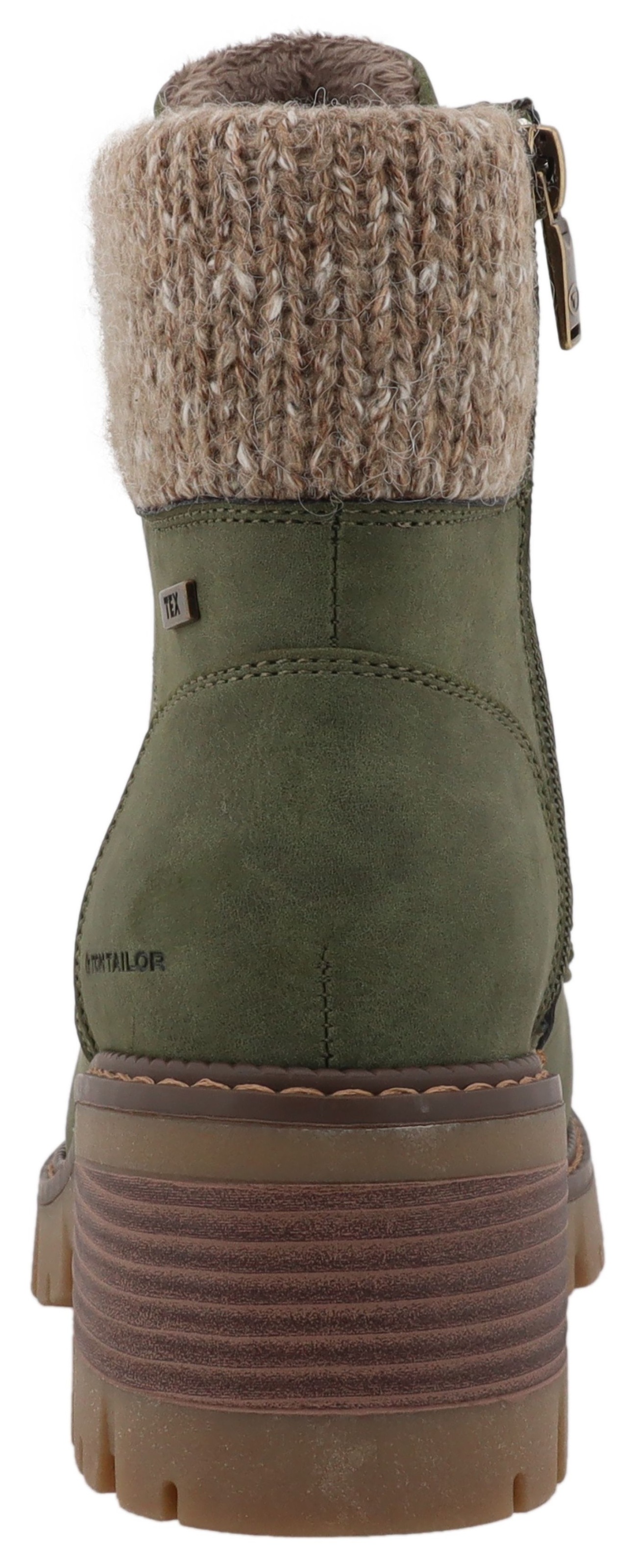 TOM TAILOR Winterstiefelette, Workerboots, Stiefelette mit Blockabsatz