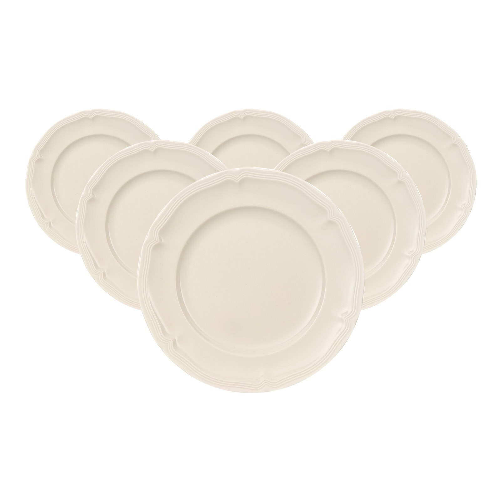 Villeroy & Boch Brotteller »Brotteller Manoir ø 17,4 cm 6er Set weiß« günstig online kaufen
