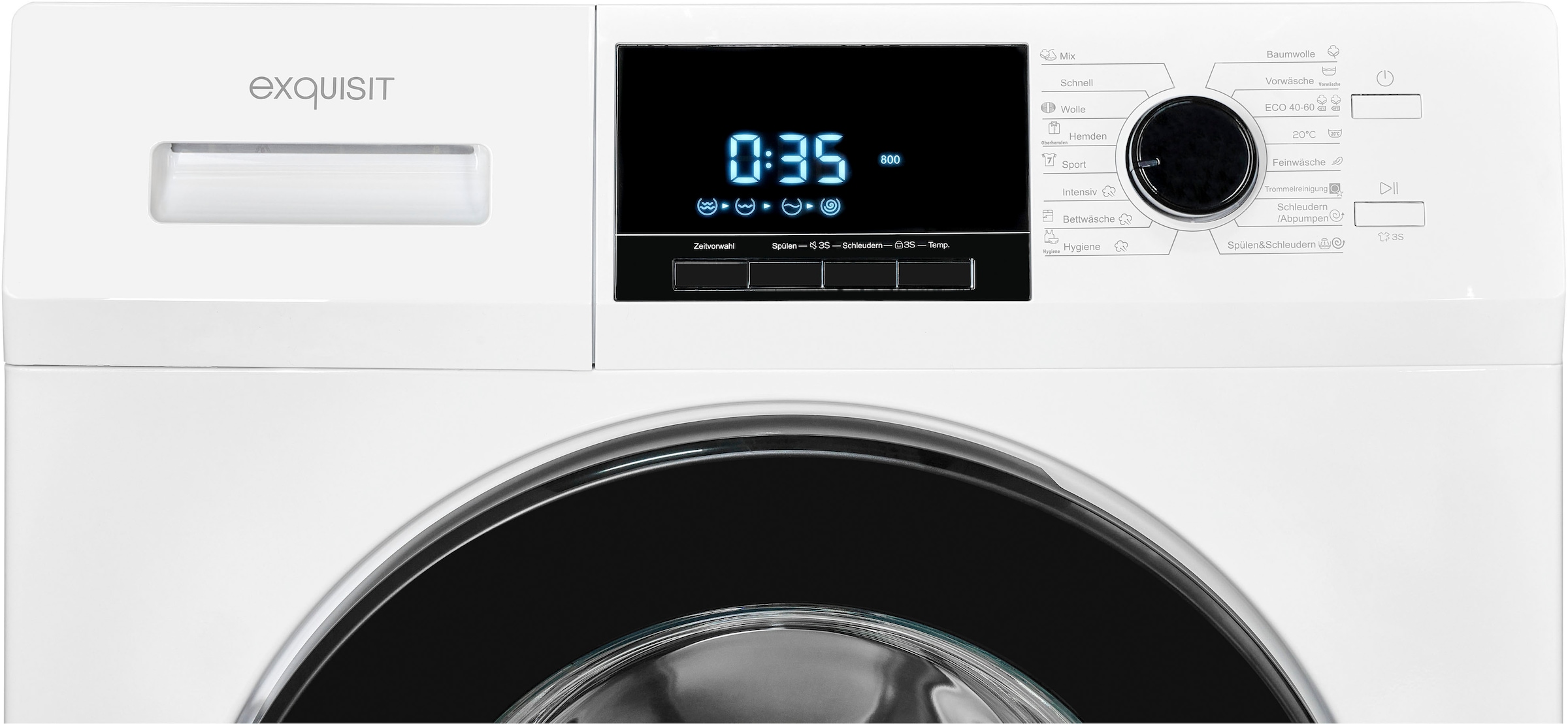 exquisit Waschmaschine »WA8214-340A«, 8 kg, 1400 U/min, Aquastop-Schlauch