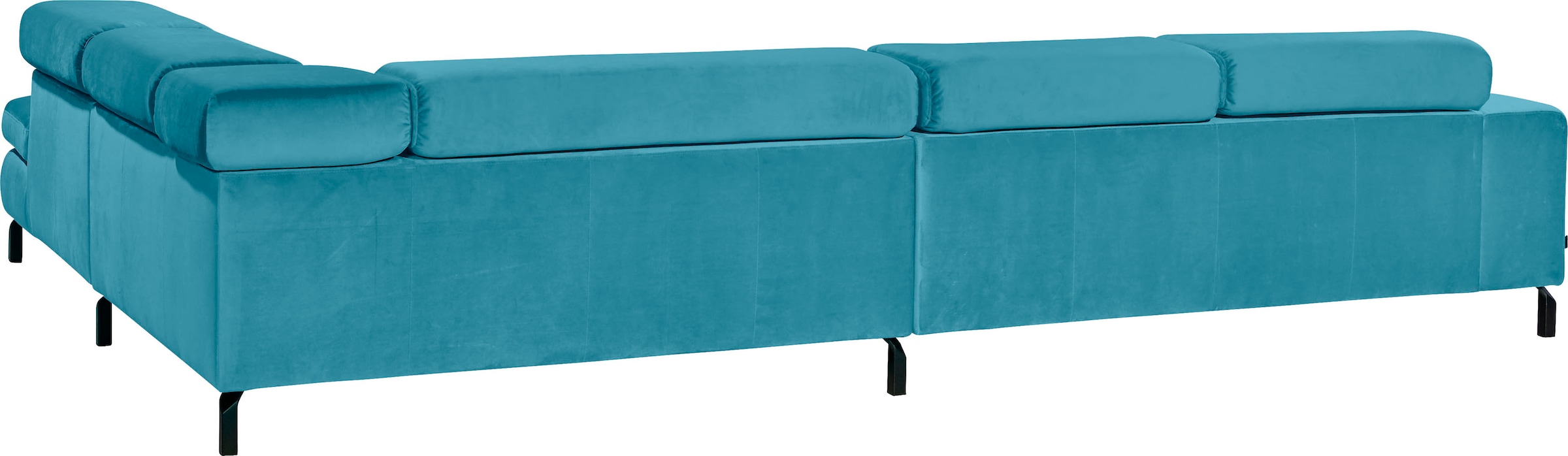 GALLERY M branded by Musterring Ecksofa »Felicia Due L-Form«, Wahlweise mit Sitzvorzug, inkl. Kopfteilverstellung, Sitzhöhe 43 cm