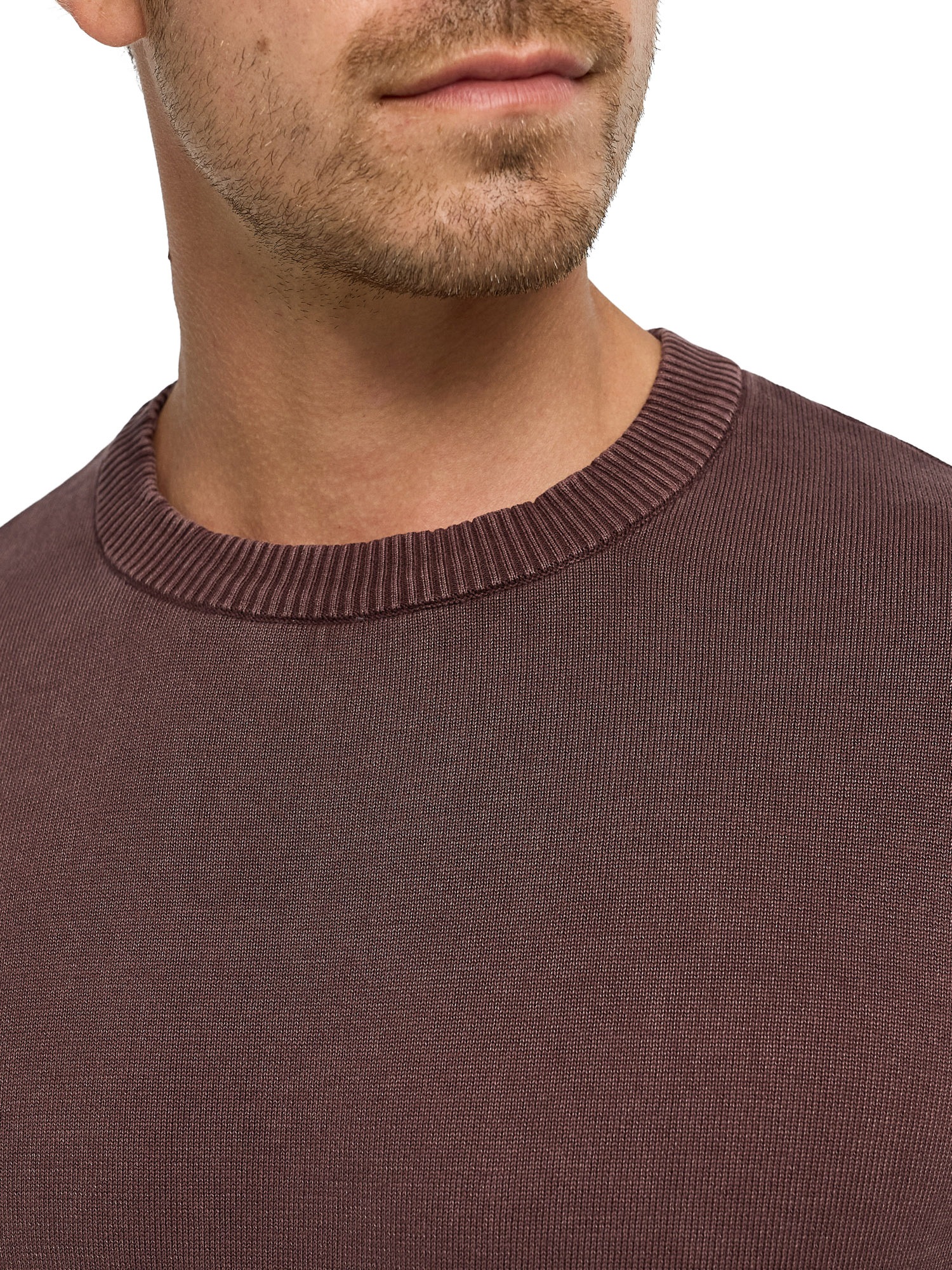 Indicode Rundhalspullover »INArkmill o-neck« Baumwolle, regular fit