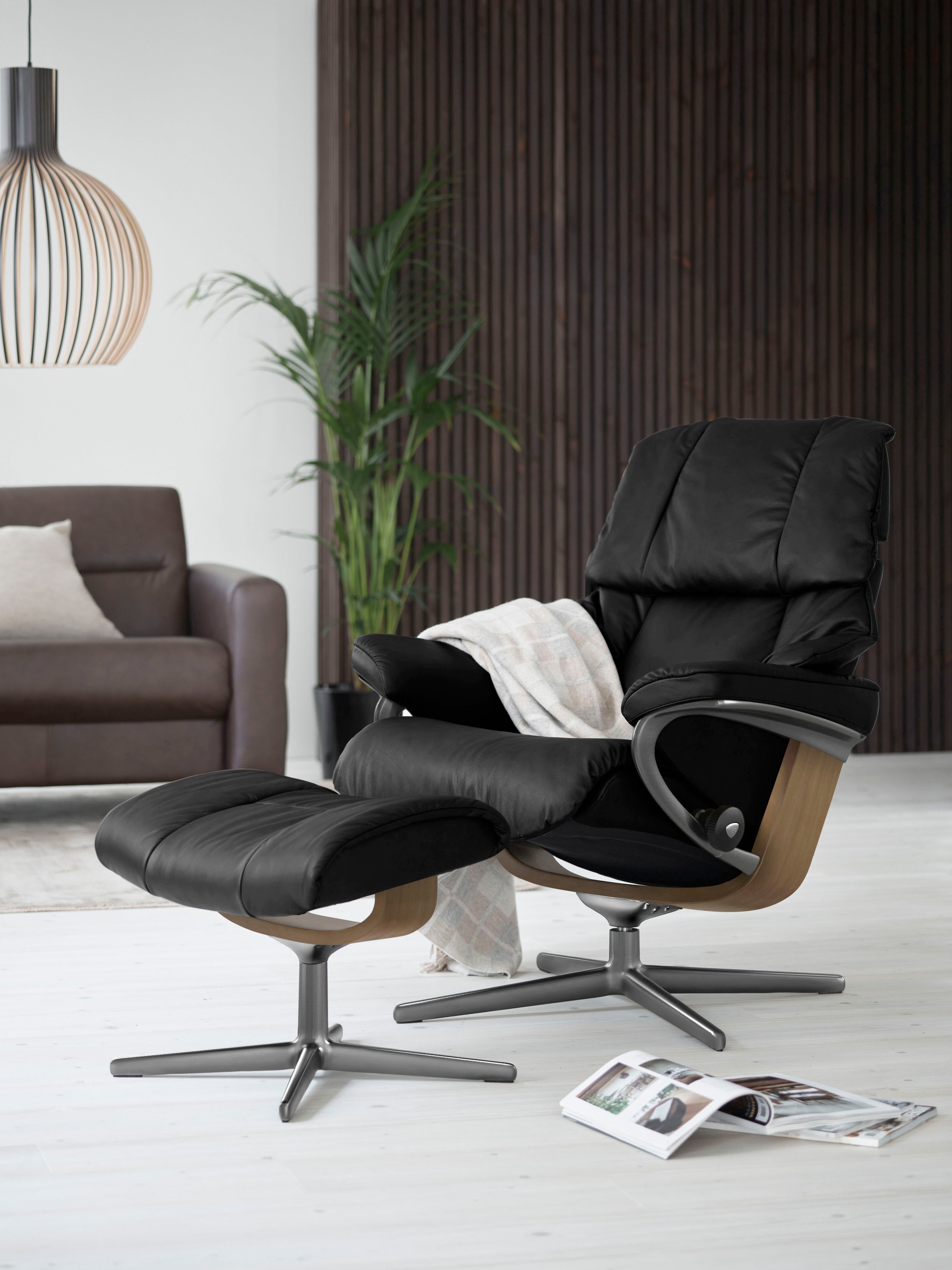 Stressless® Relaxsessel »Reno«, (Set, Relaxsessel mit Hocker), mit Hocker, günstig online kaufen