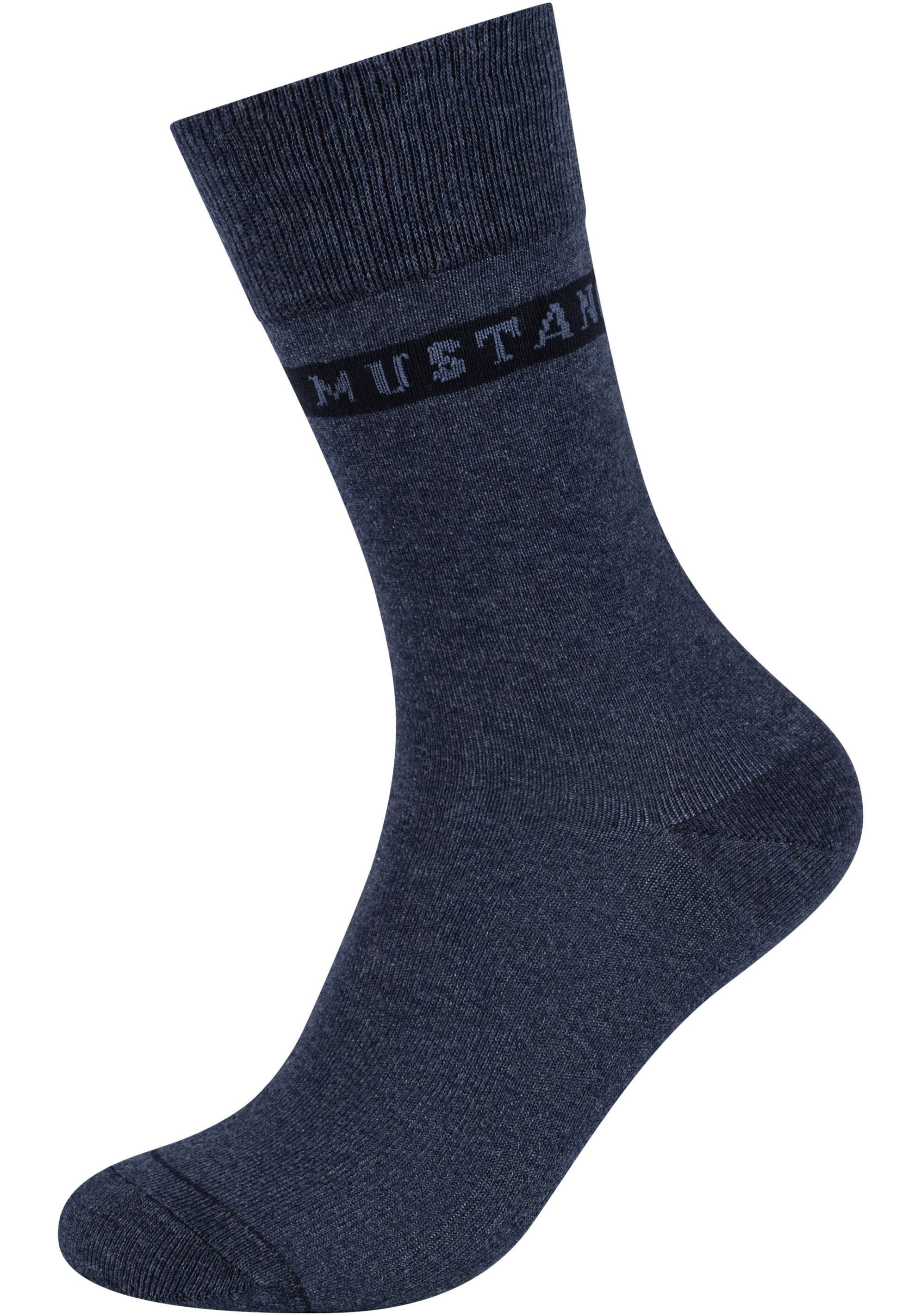 MUSTANG Socken »casual«, (6 Paar), weicher und elastischer Komfortbund