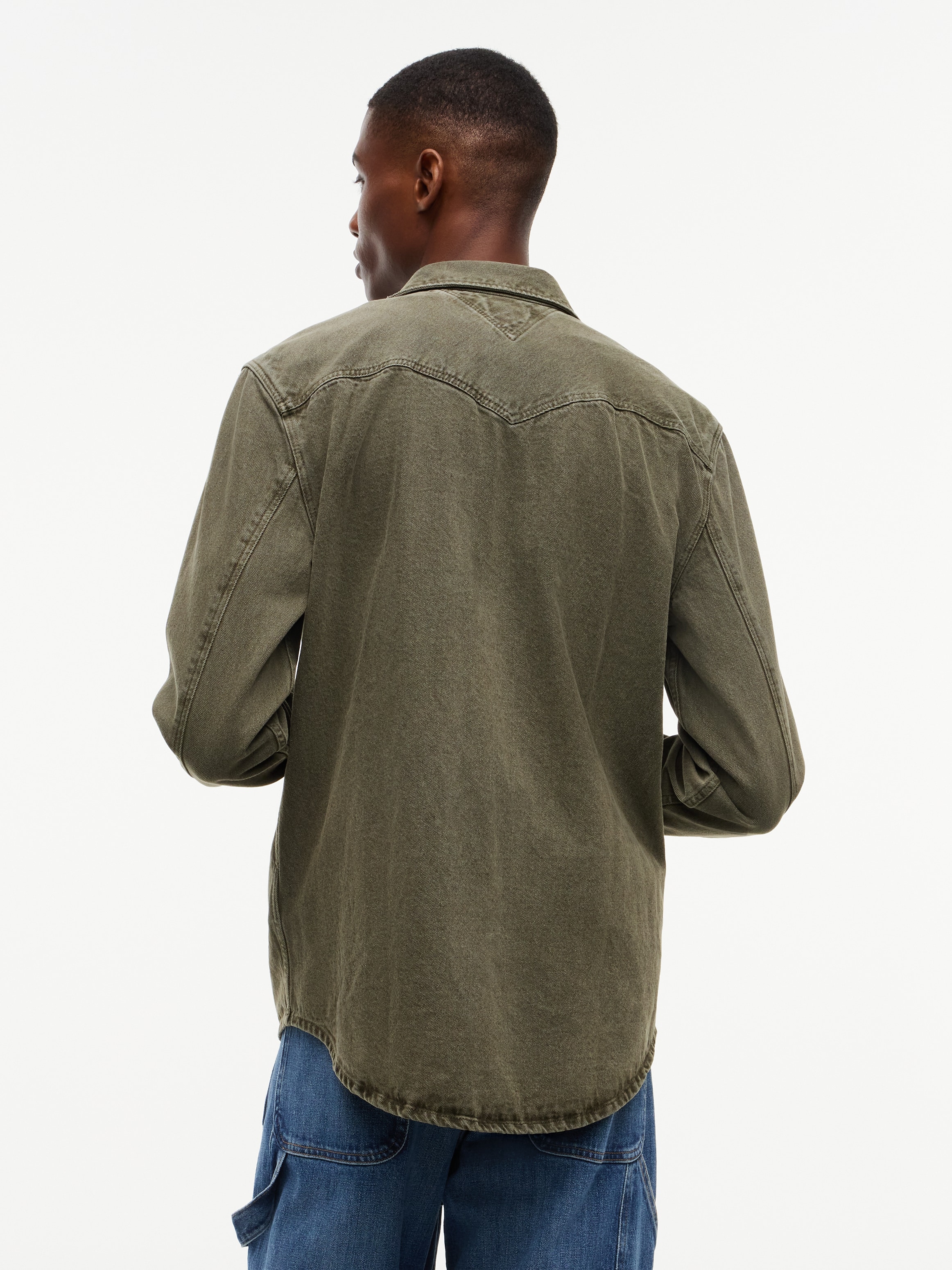 Tommy Jeans Langarmhemd »REGULAR WASHED WESTERN SHIRT« Regular fit mit Hemdkragen