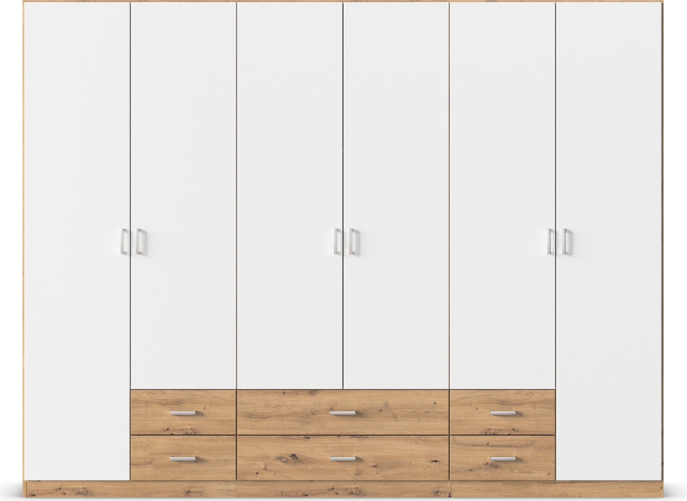 rauch Drehtürenschrank »Kleiderschrank Schrank Garderobe Wäscheschrank GAMMA in 3 Breiten«, mit 6 Schubladen, in schlichtem Design TOPSELLER MADE IN GERMANY