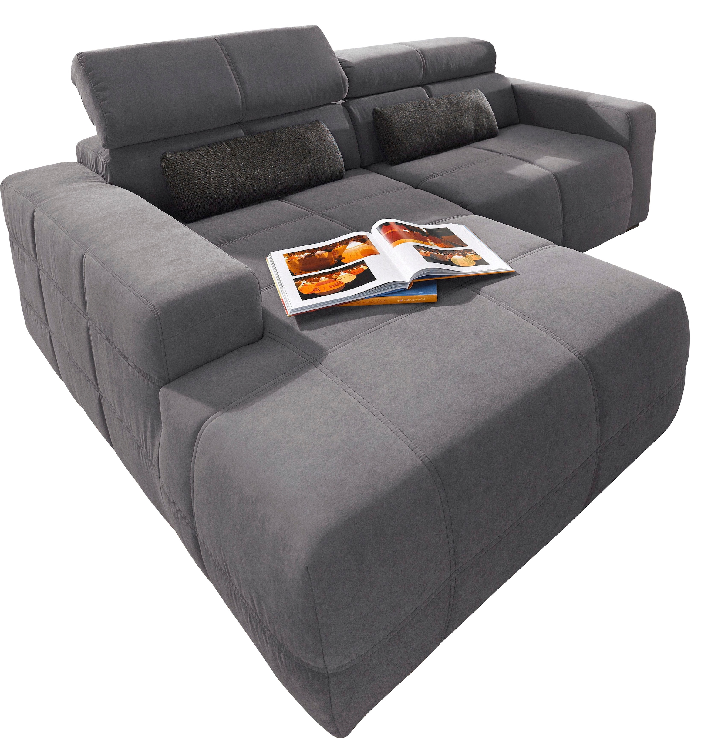 DOMO collection Ecksofa »Brandon B/T/H: 214/100/80 cm, L-Form«, Luxus-Micro günstig online kaufen