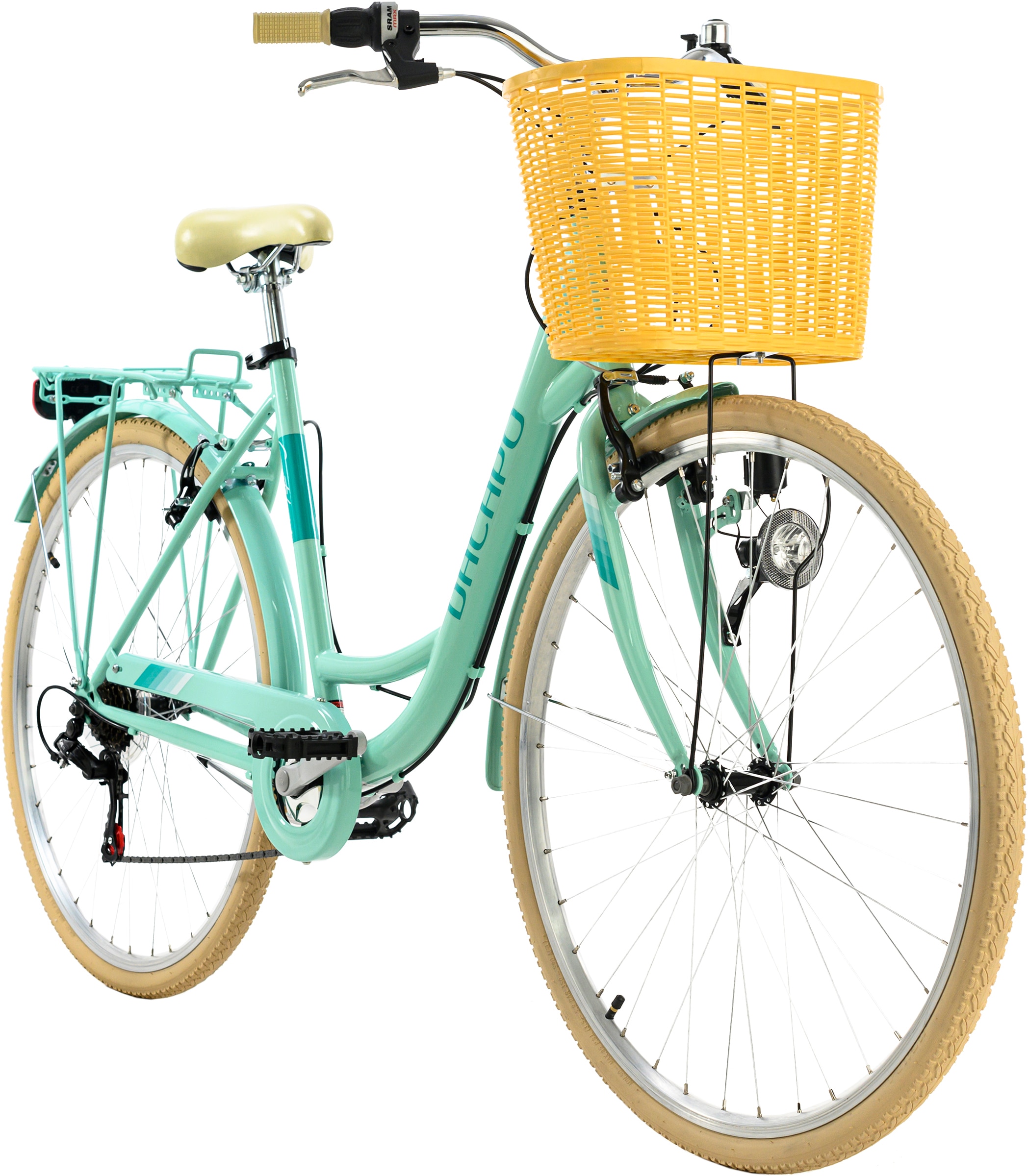2. Bild von KS Cycling Cityrad »Cantaloupe«, 6 Gang, Shimano, Tourney Schaltwerk, Kettenschaltung, für Damen, Kettenschaltung