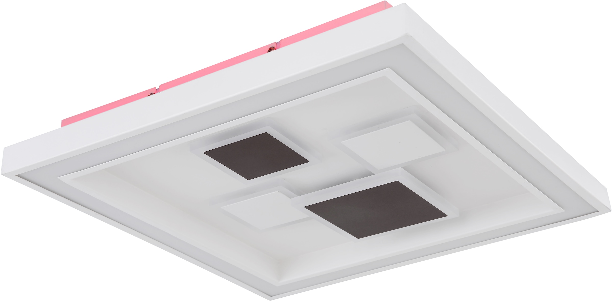 GLOBO LIGHTING LED Deckenleuchte »NOLO«, Leuchtmittel LED-Modul | LED fest integriert, Deckenlampe/Farben: rot-grün-blau/Wohnzimmer/Schlafzimmer