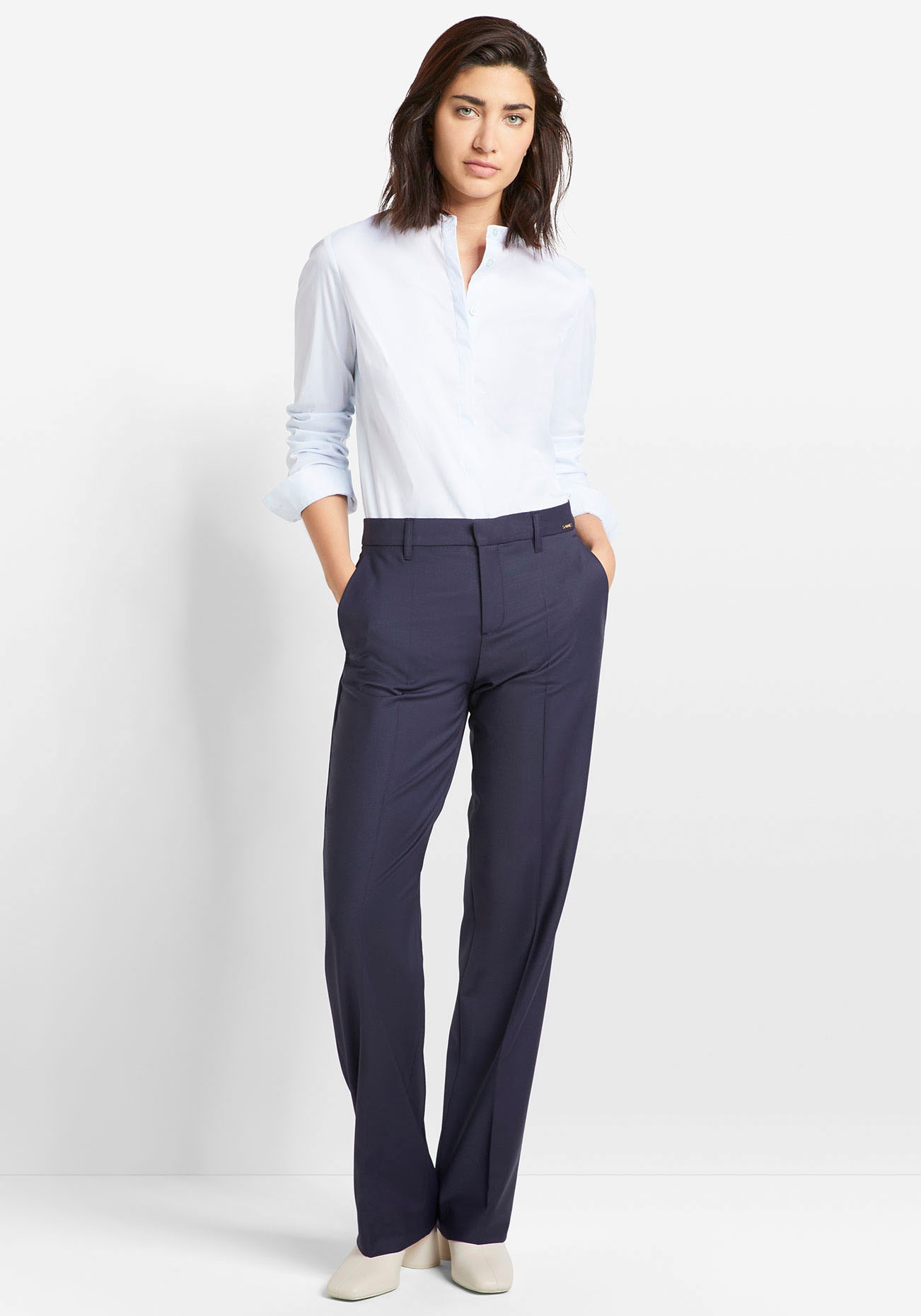 Cinque Hemdbluse »CIPAPER« Mit Markenlabelplättchen am Saum