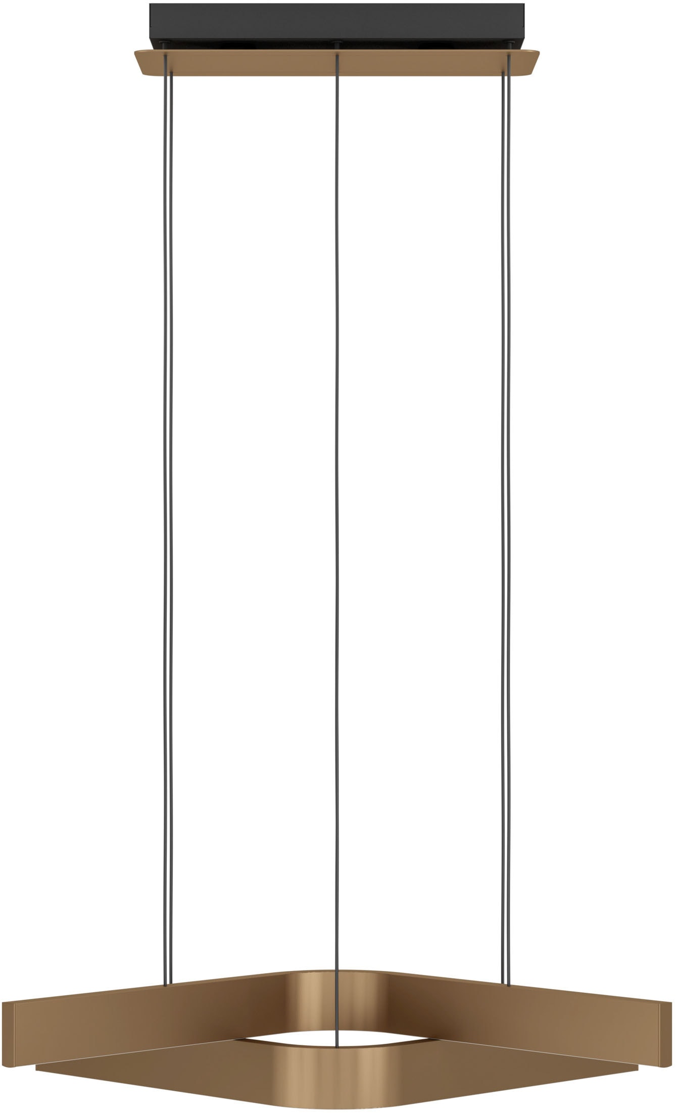 EGLO Hängeleuchte »FOLCINO-Z Pendellampe - Alu, Stahl - LED - 2X18W - IP20« LED-Modul 1 Stk. Kaltweiß | Neutralweiß | RGB | Warmweiß Hängelampe, Deckenlampe, Wohnzimmer, Esszimmer, L64 x B43,5 x H110 cm